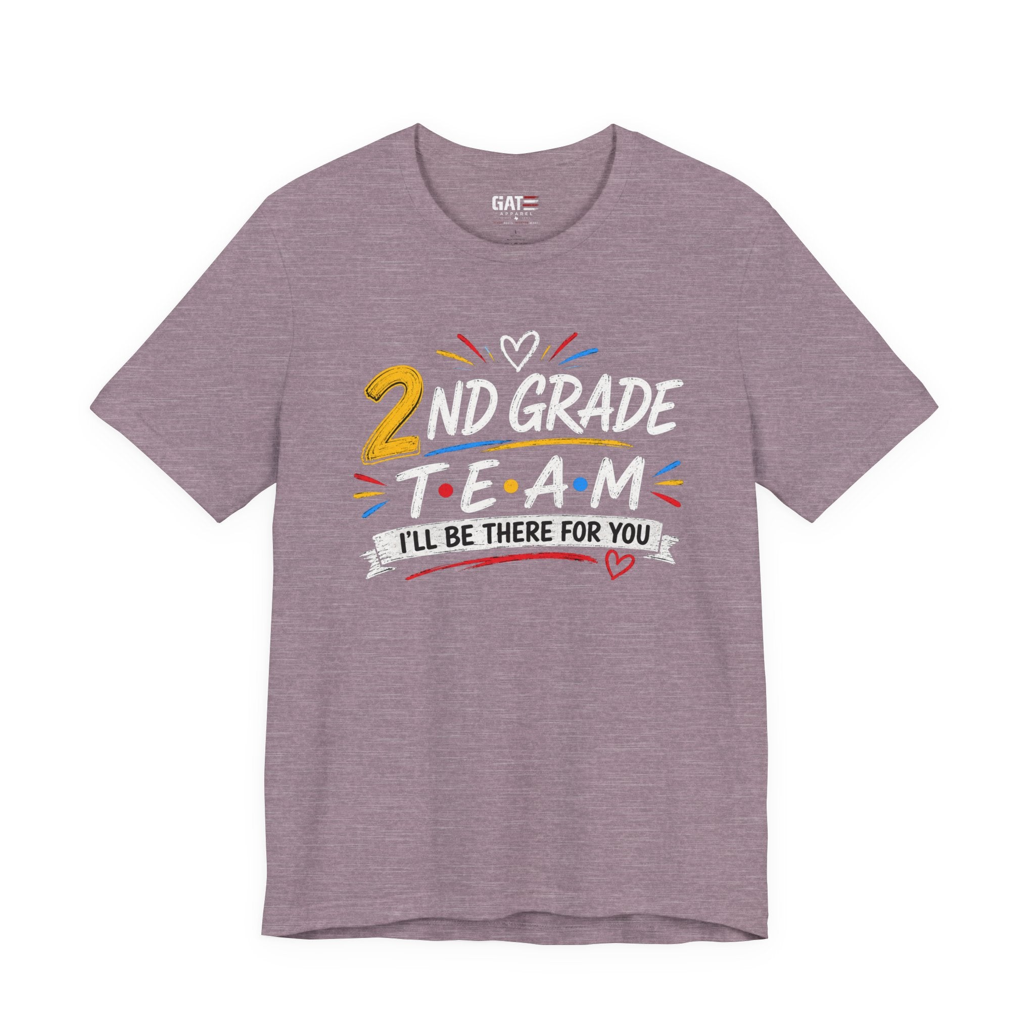 2nd Grade Team Tee, Teacher Squad Shirt, Color Dot Inspired Teacher Shirt, Grade Level Team Gift, School Staff Apparel, Friends Theme