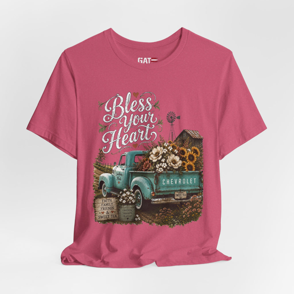 Funny Southern Shirt, Bless Your Heart Tee, Southern Humor Graphic Tee, Magnolia Floral Shirt, Country Girl Gift, Farmhouse Style Tee