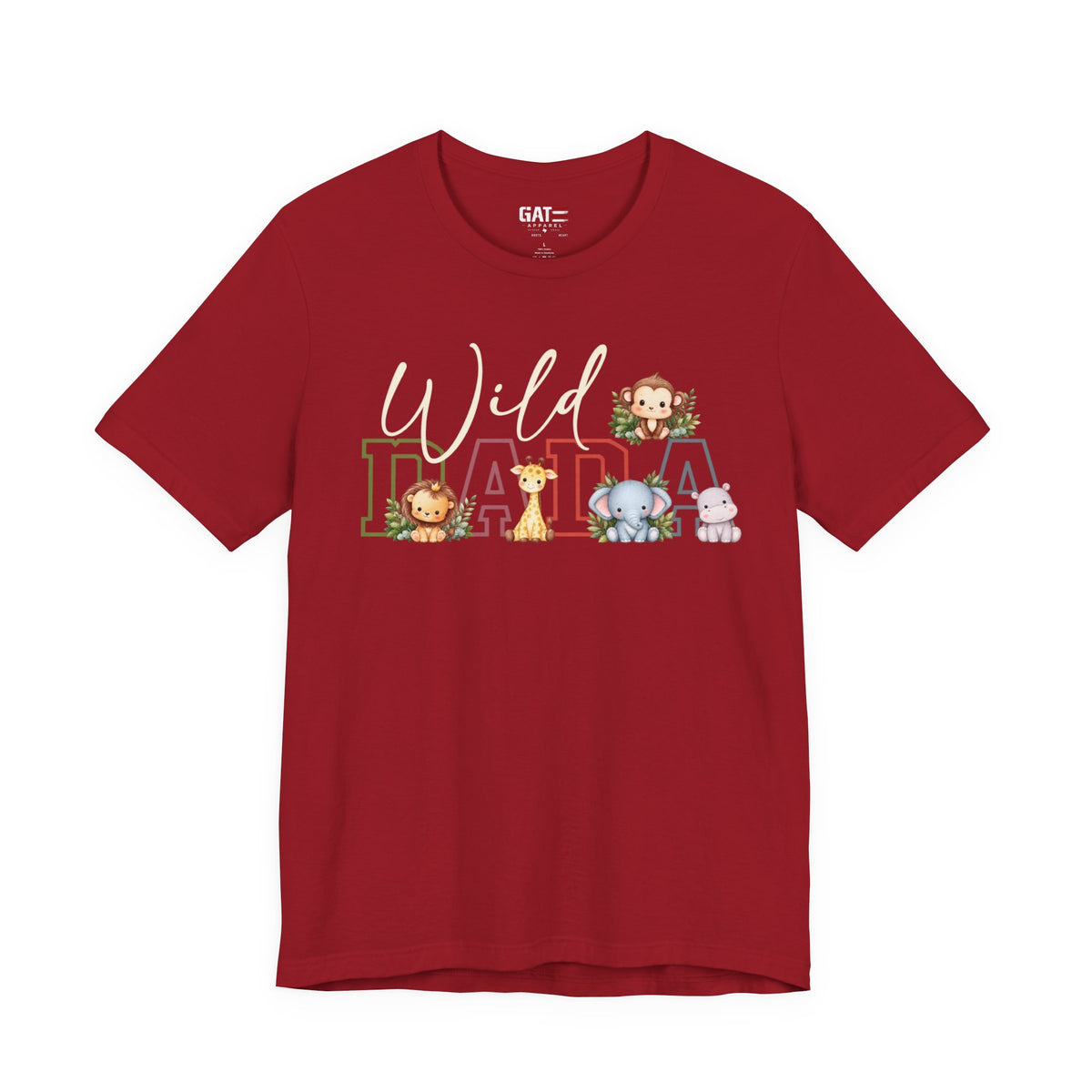 Wild Dada Safari Animals Tee – Cute Jungle Baby Animal Graphic Shirt - product image 16