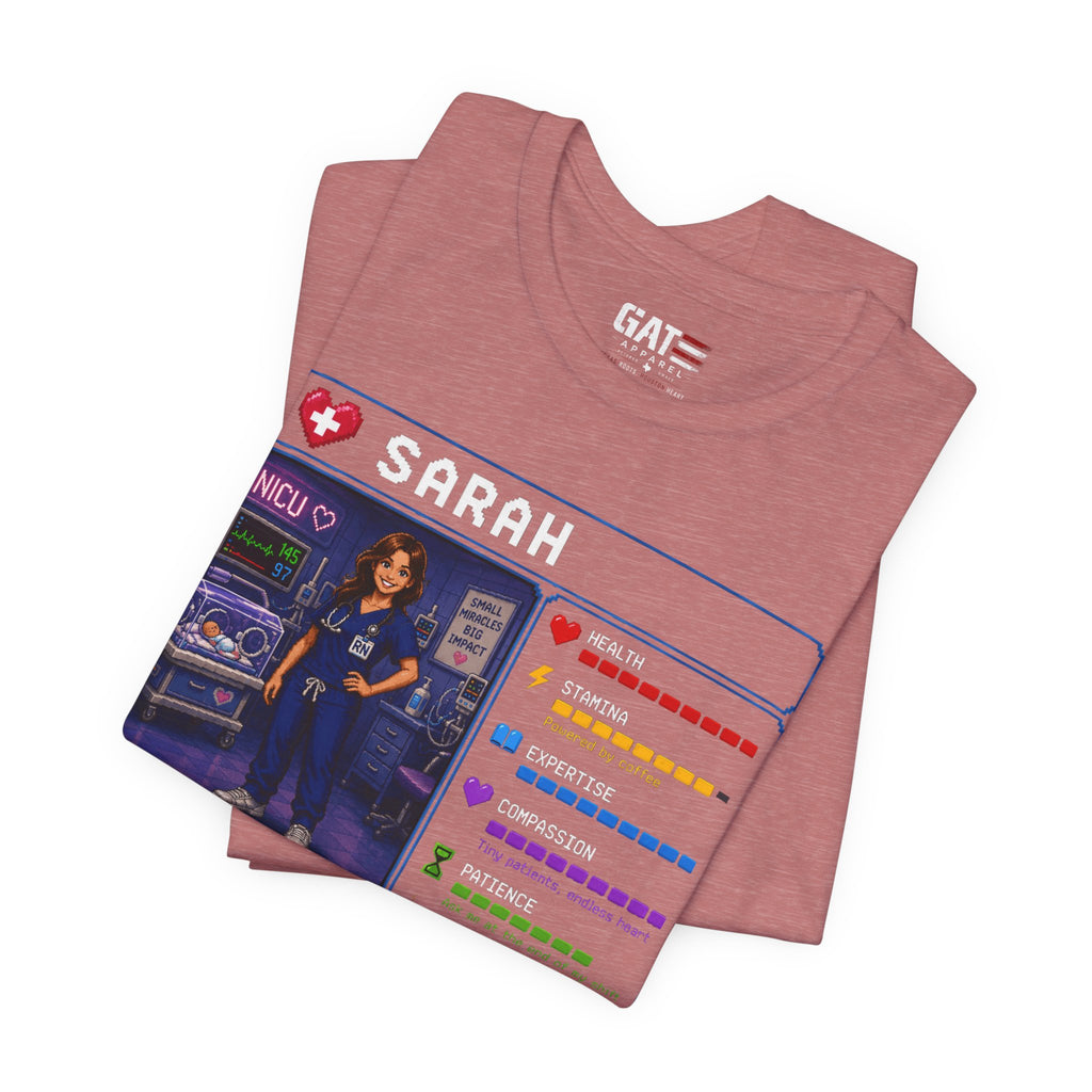Custom NICU Nurse RPG Character Shirt | Personalized Nurse Gift