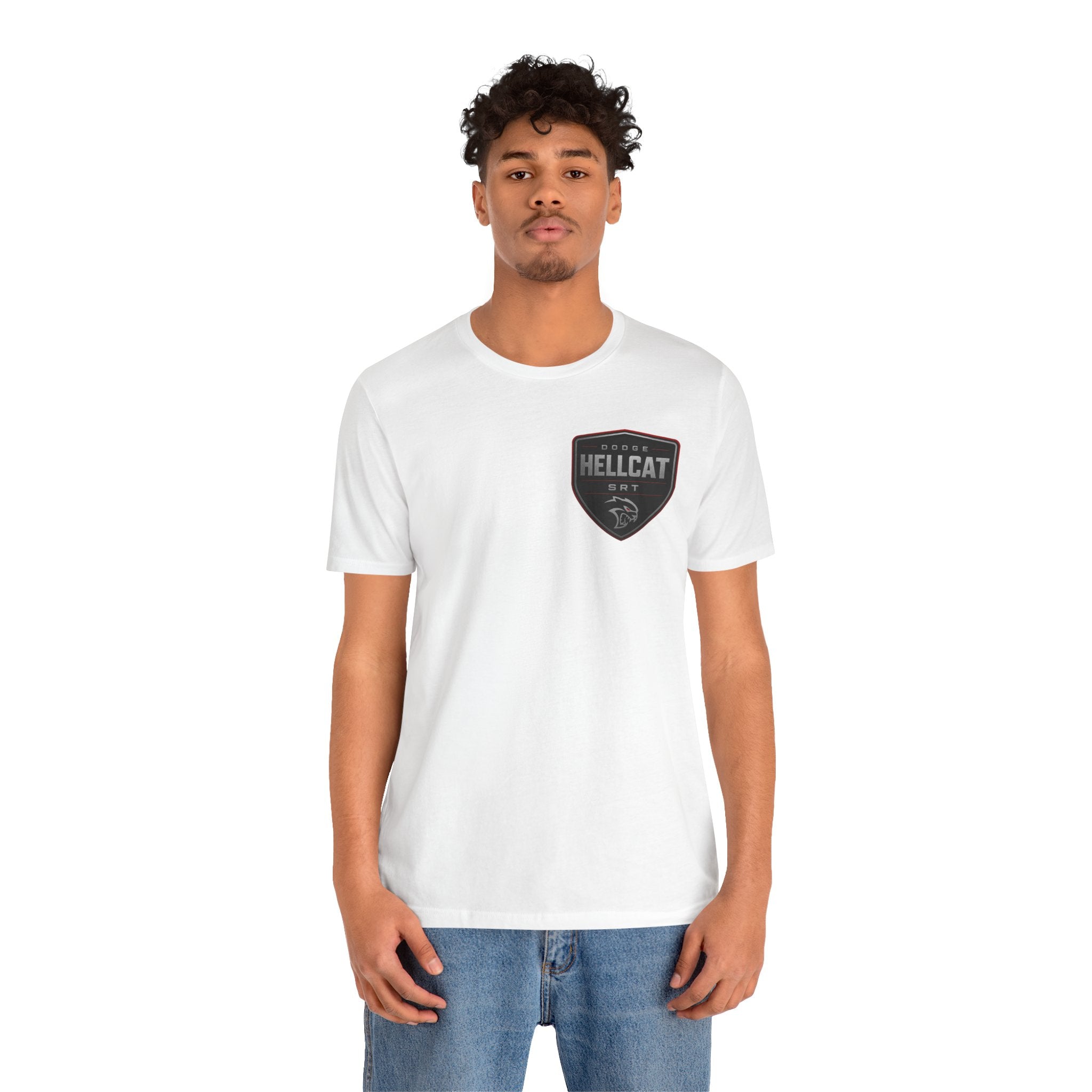 Dodge Hellcat SRT Graphic Tee — Muscle Car Illustration & Specs T-Shirt