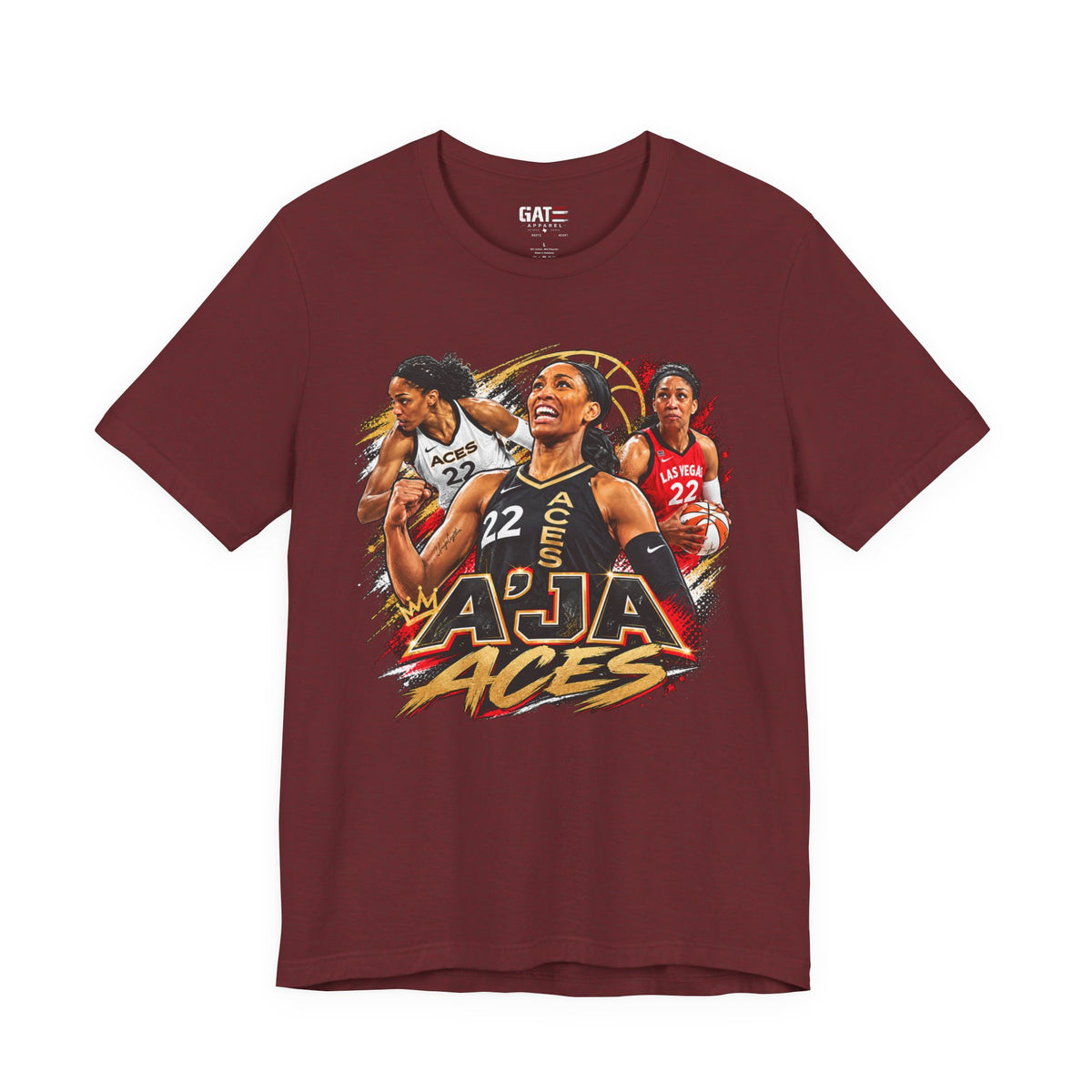 A'ja Wilson Las Vegas Aces Shirt – WNBA Basketball Graphic Tee product mockup 13