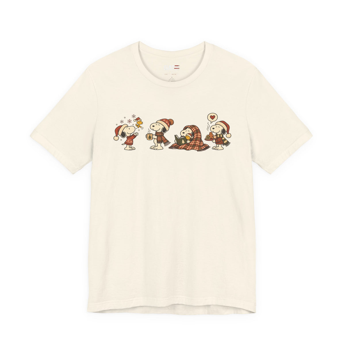 Cozy Christmas Snoopy Shirt - product mockup view 4