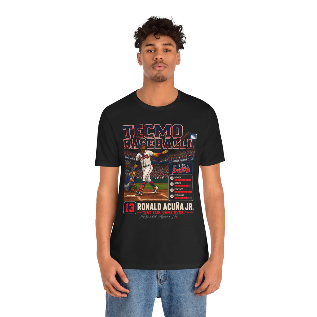 Ronald Acuña Jr. Tee Atlanta Braves — Retro Arcade Baseball T-Shirt