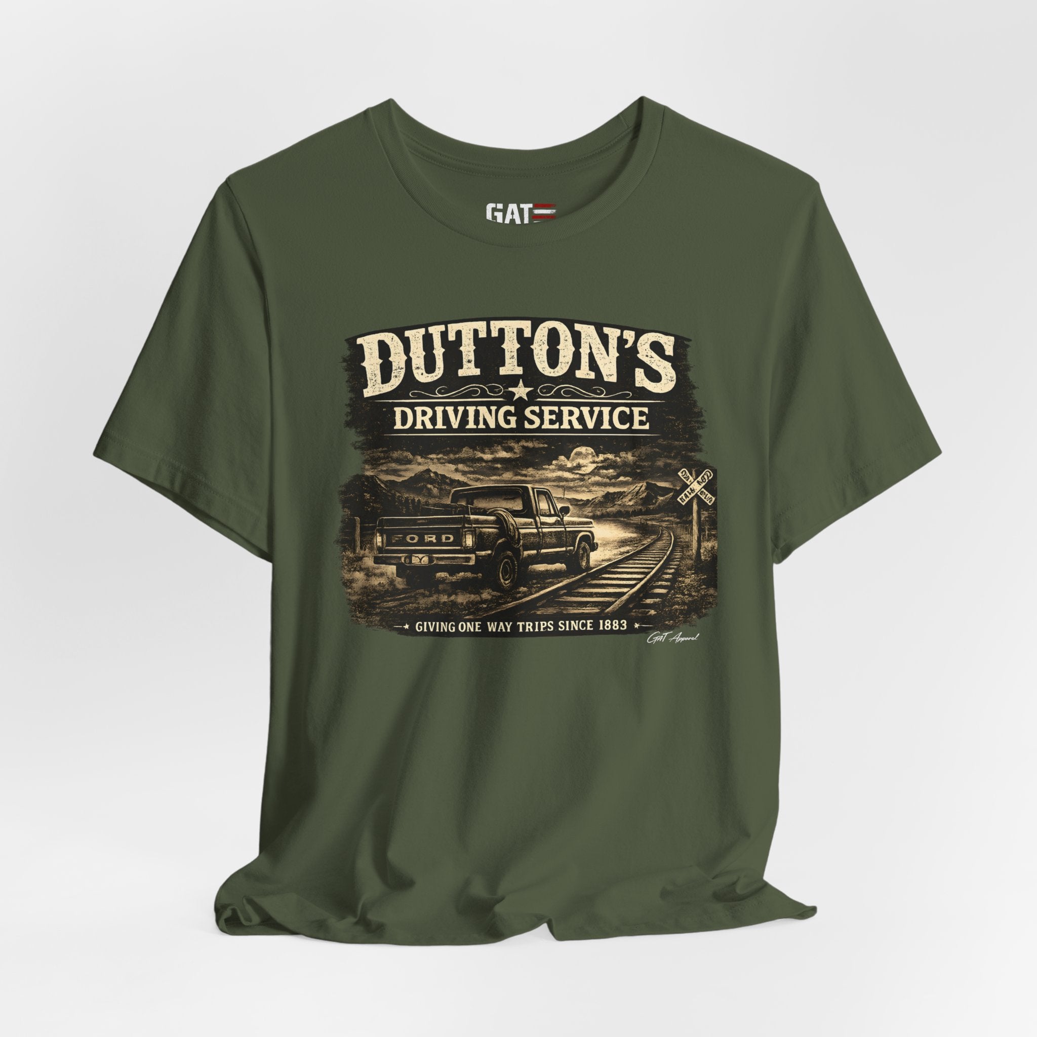 Dutton's Driving Service Shirt | Yellowstone Inspired VintageTee | Cowboy Ranch Graphic T-Shirt | Country Truck Shirt | Bella Canvas