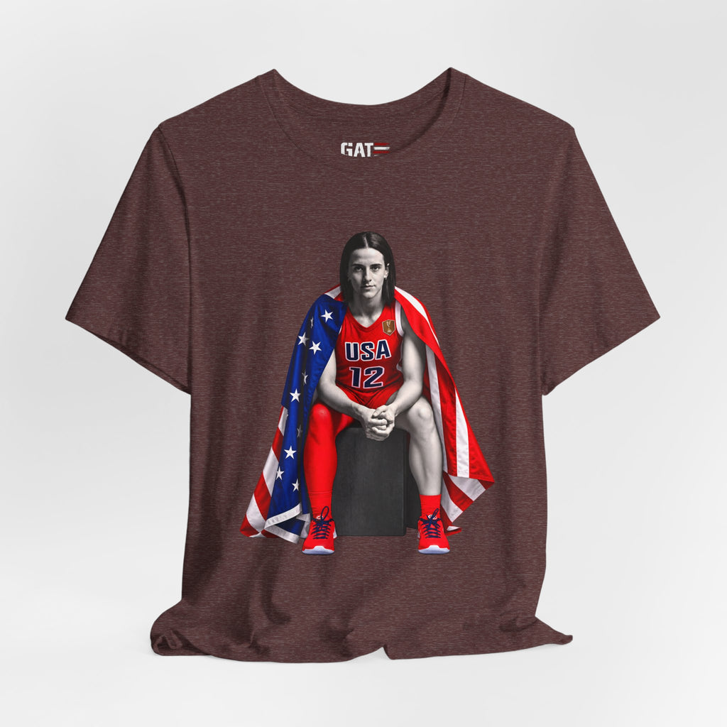 Caitlin Clark Team USA Shirt | Indiana Fever WNBA Tee