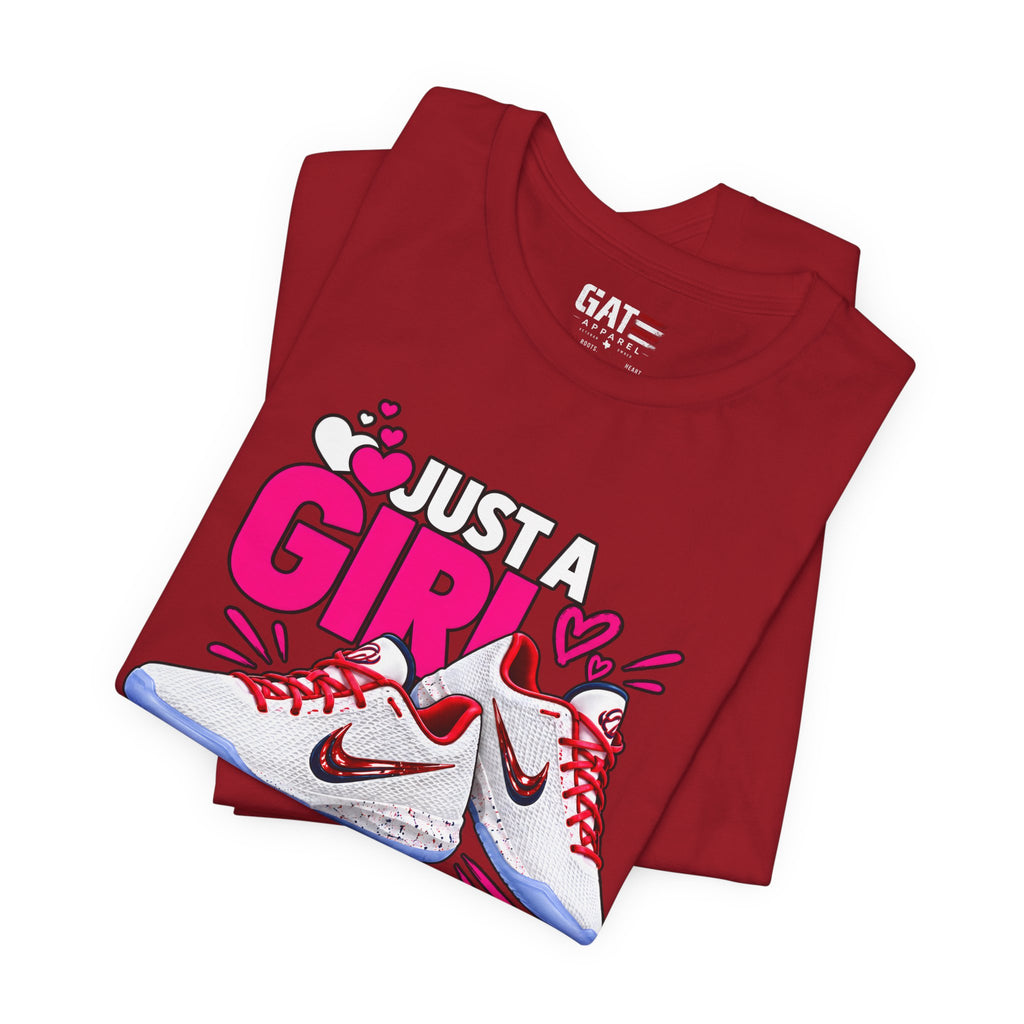 Caitlin Clark Caitlin 1s Just a Girl Sneaker Shirt | Style 4