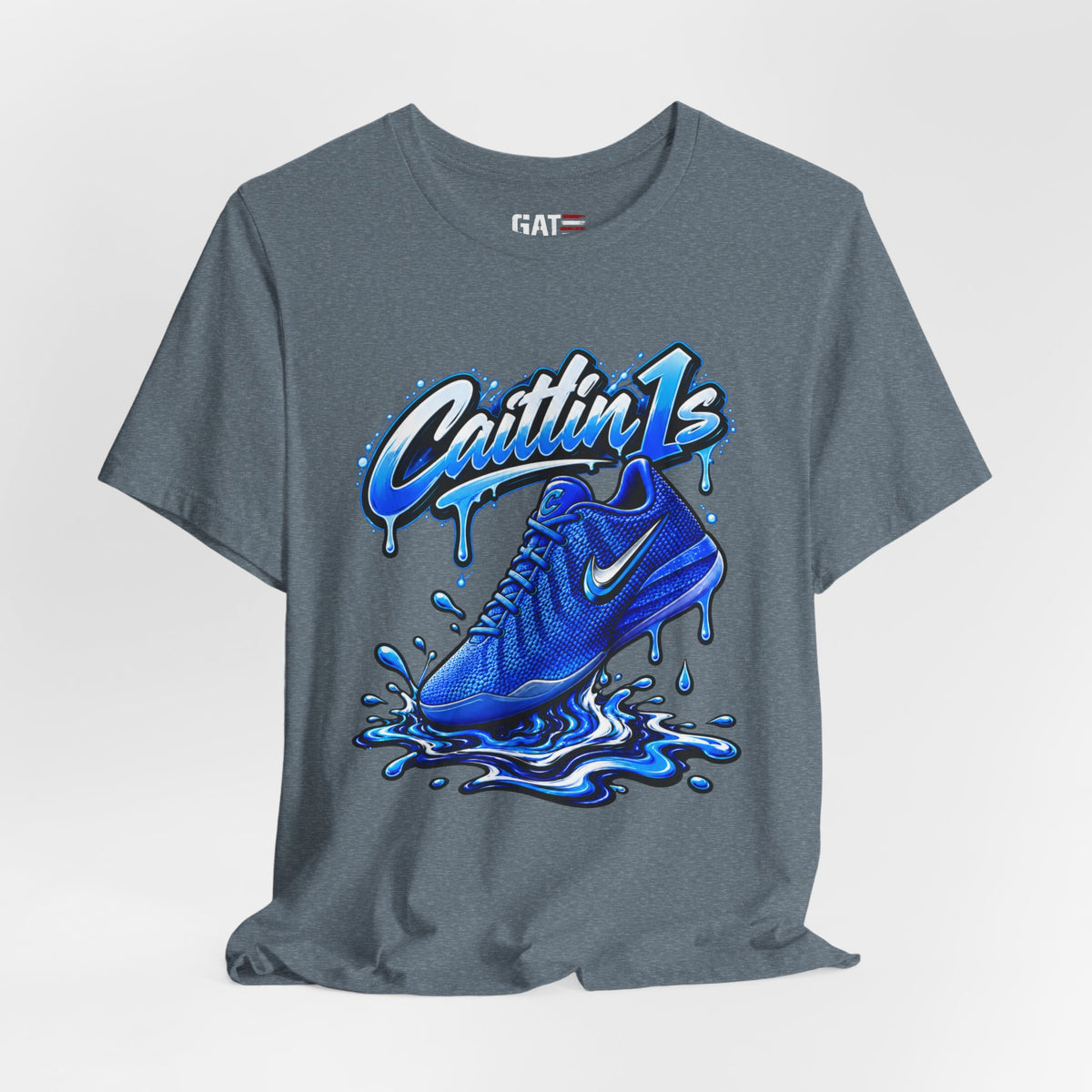 Caitlin Clark Caitlin 1s Racer Blue Drip Sneaker Shirt