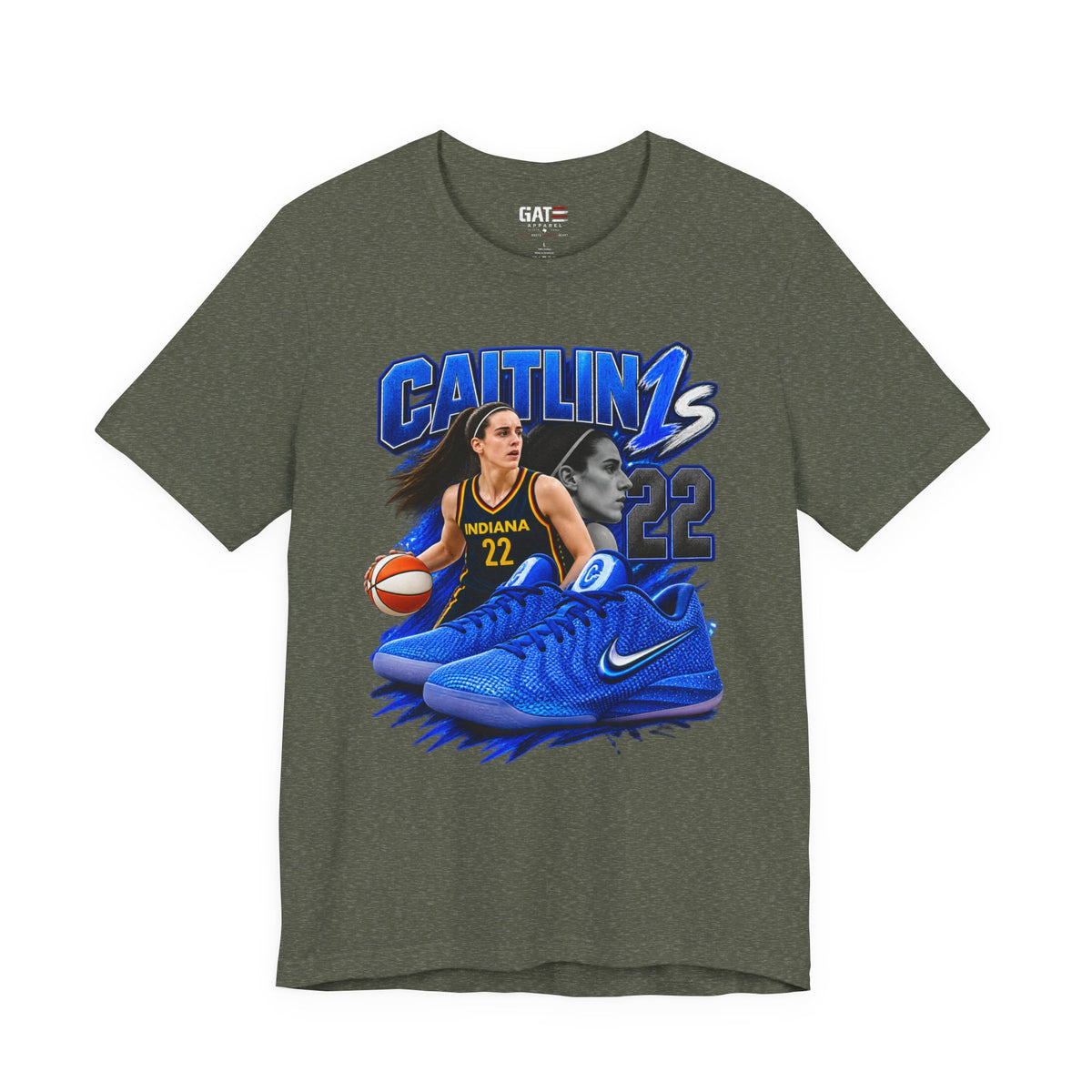 Caitlin Clark Caitlin 1s Blue Racer Sneaker Shirt