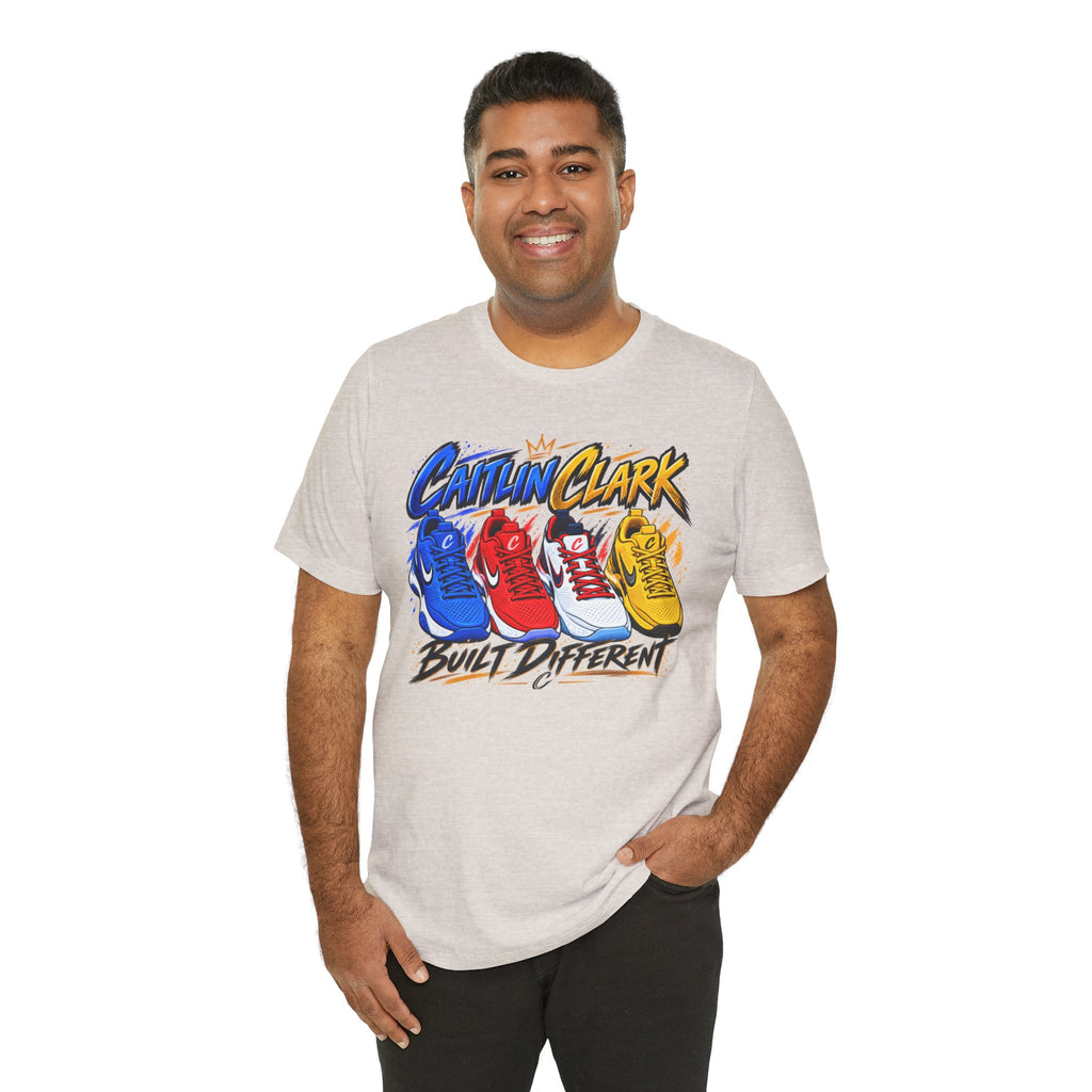 Caitlin Clark Built Different Sneaker Shirt | Indiana Fever Tee