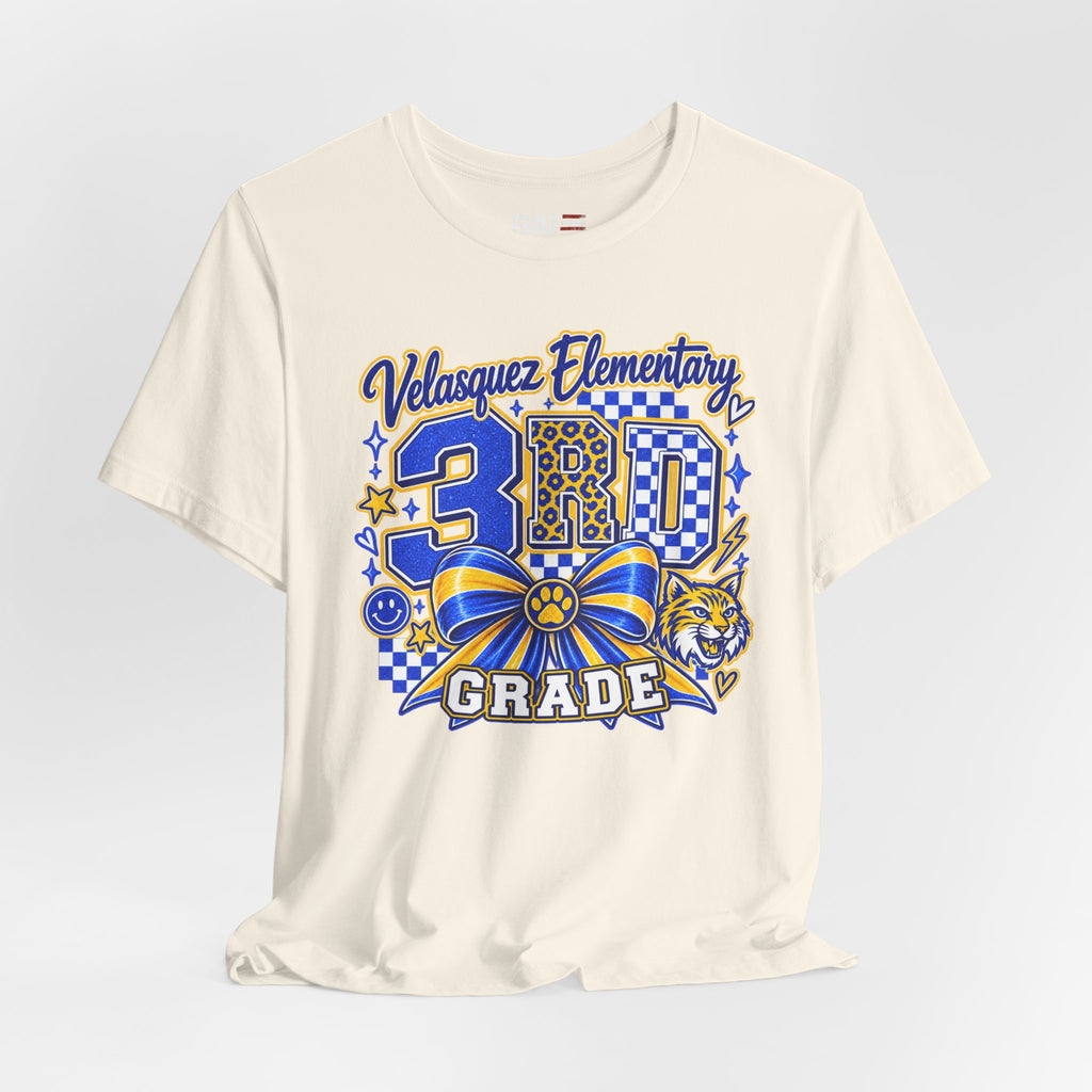 Custom School Shirt Personalized Coquette Bow School Spirit Teacher Student Tee