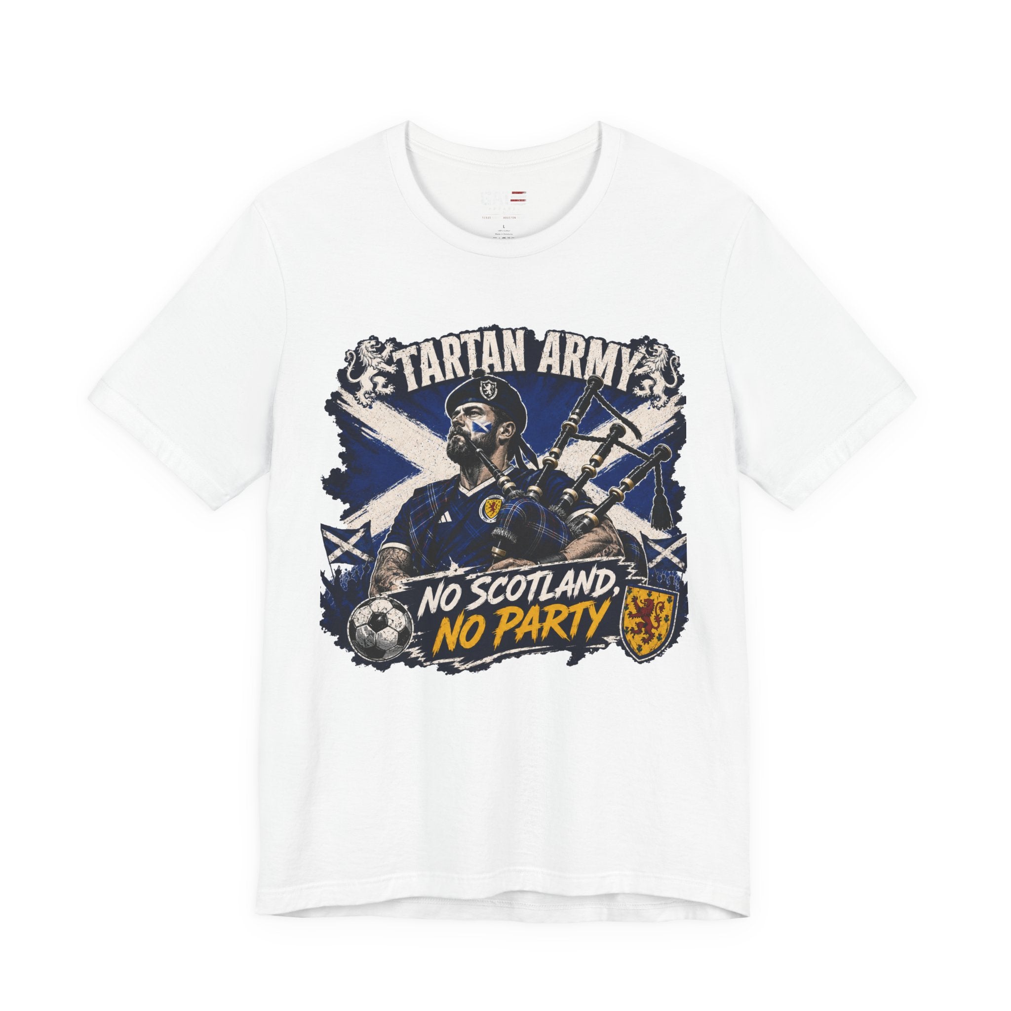 Scotland World Cup Soccer Shirt, Tartan Army Fan Tee, No Scotland No Party Shirt, Scottish Football Supporter Gift