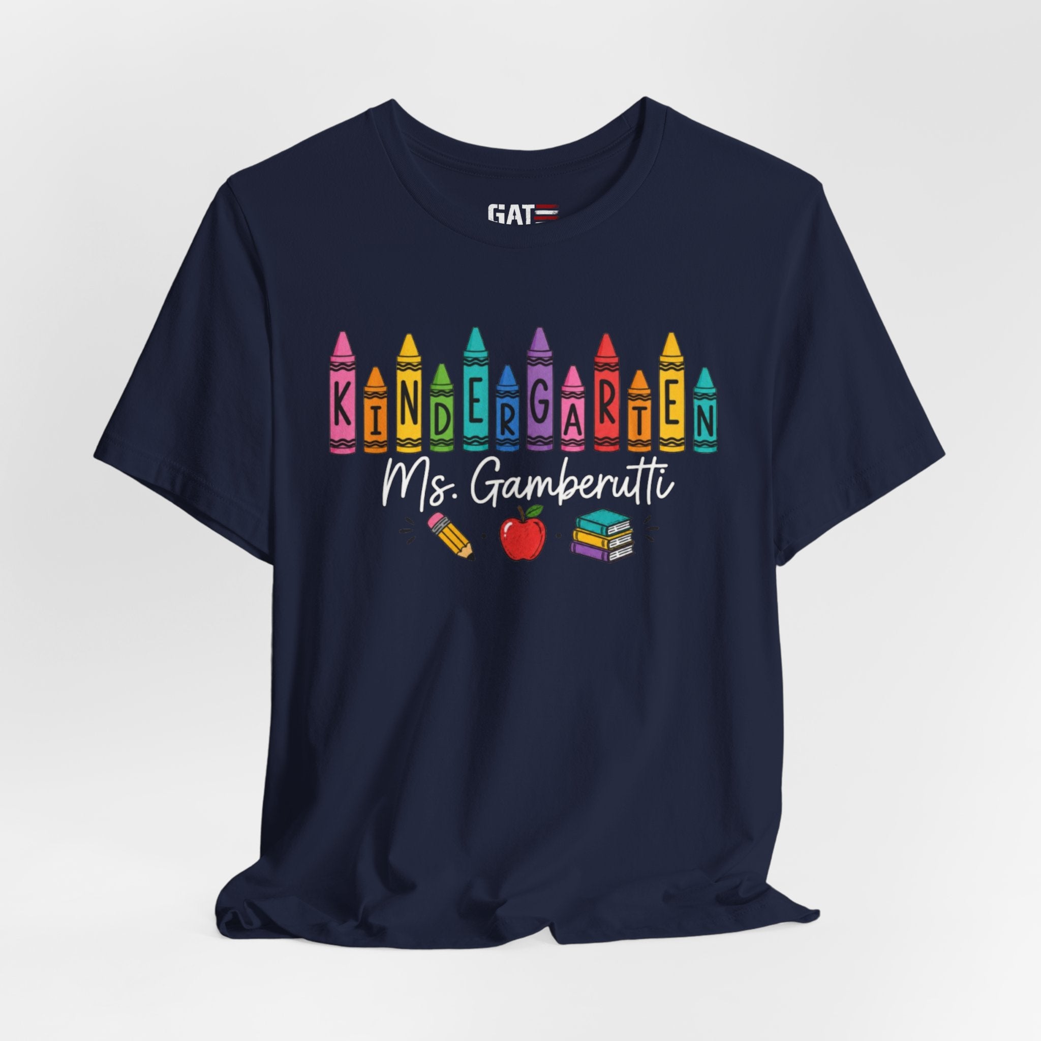 Customize Grade Level and Name Teacher Crayon Shirt