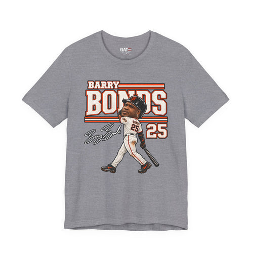 Barry Bonds Big Head Baseball Graphic Shirt – San Francisco #25 Fan Tee