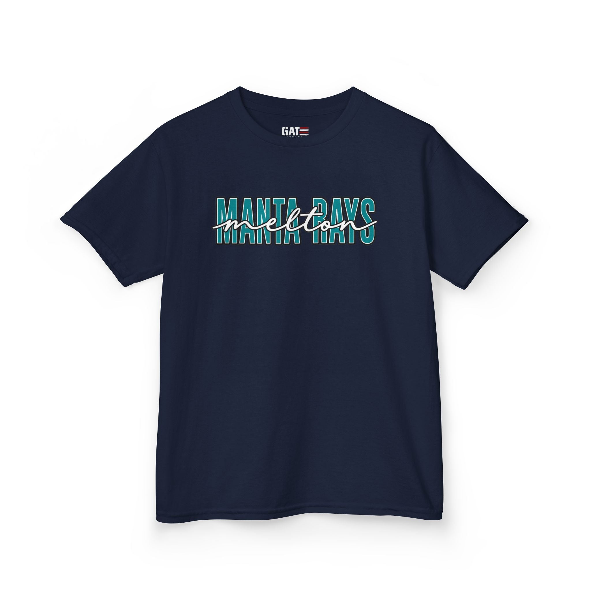 Kids Tee Melton Elementary — Melton Script Teal