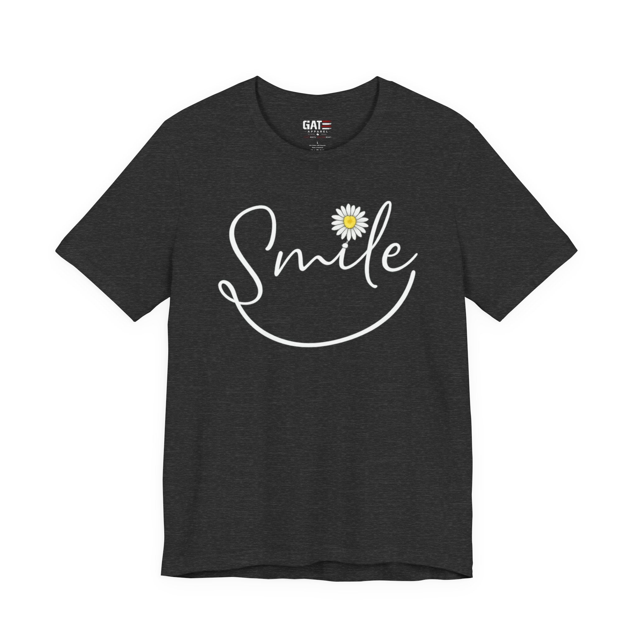 Smile Daisy Tee — Women's Floral Graphic T-Shirt