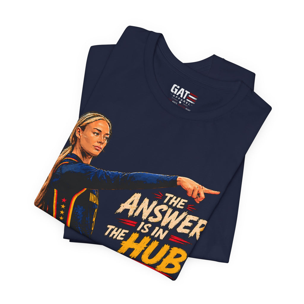 The Answer Is In The Hub Shirt | School Graphic Tee