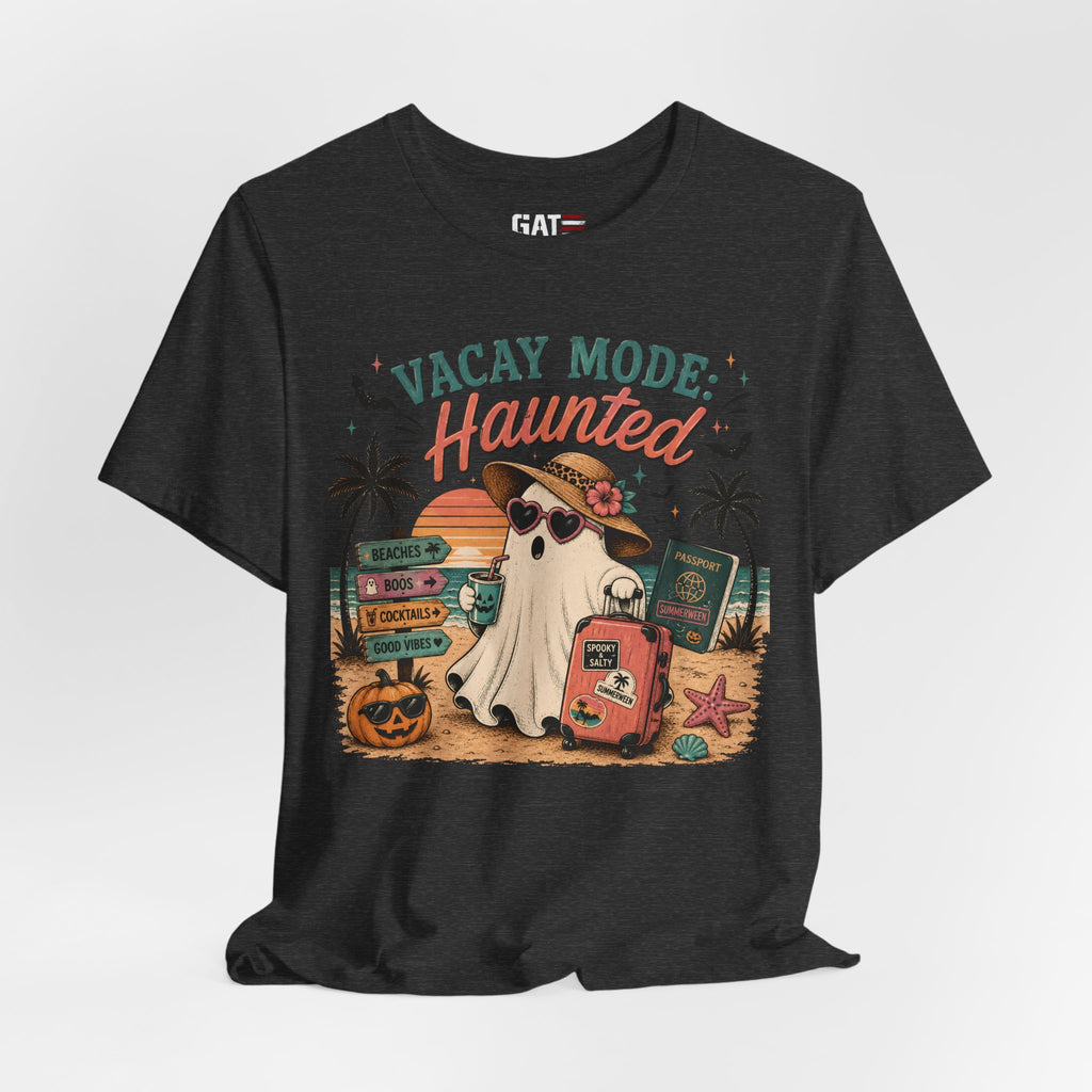 Summerween Shirt, Spooky Beach Shirt, Ghost Beach Tee, Halloween Beach Shirt, Coastal Halloween Tee, Tropical Ghost Shirt