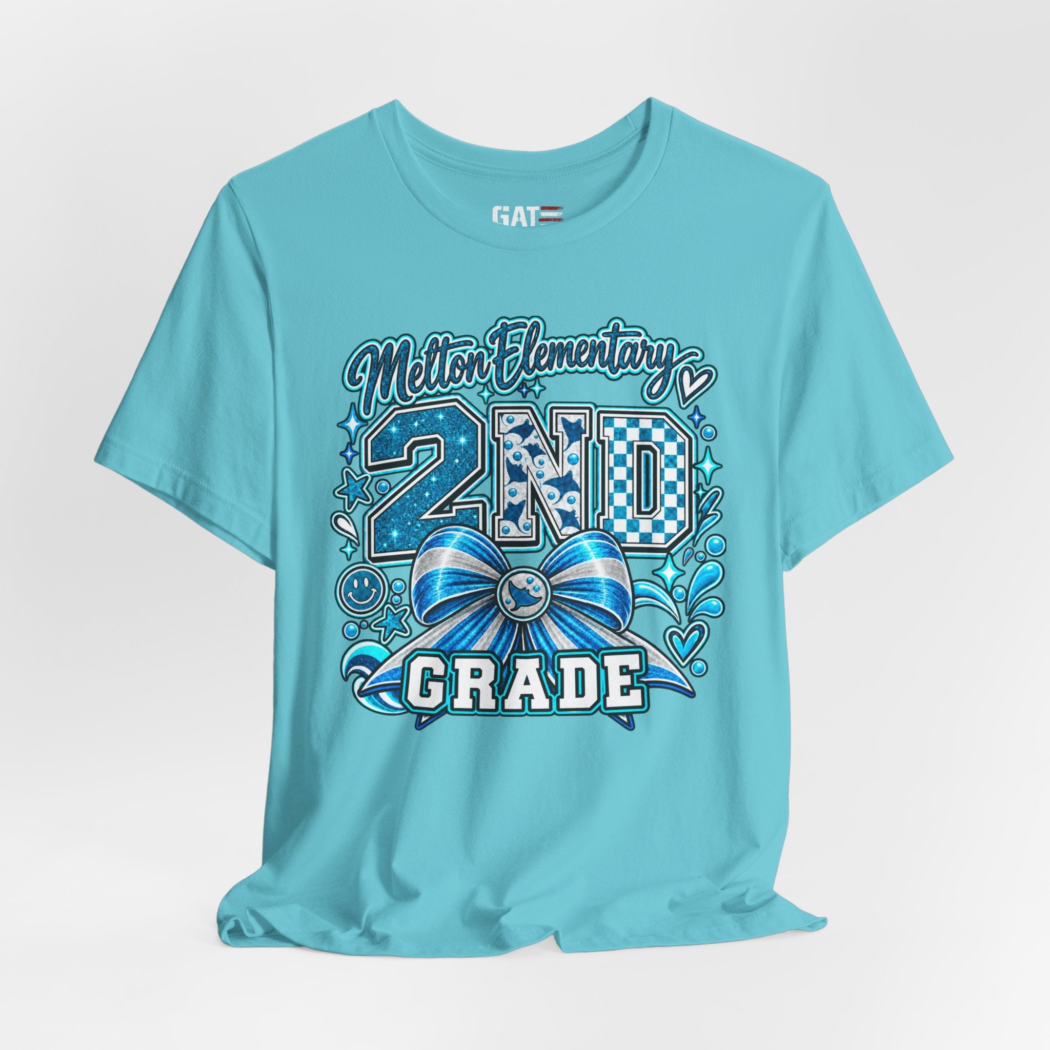 Melton 2nd Grade School T‑Shirt — Bow Design