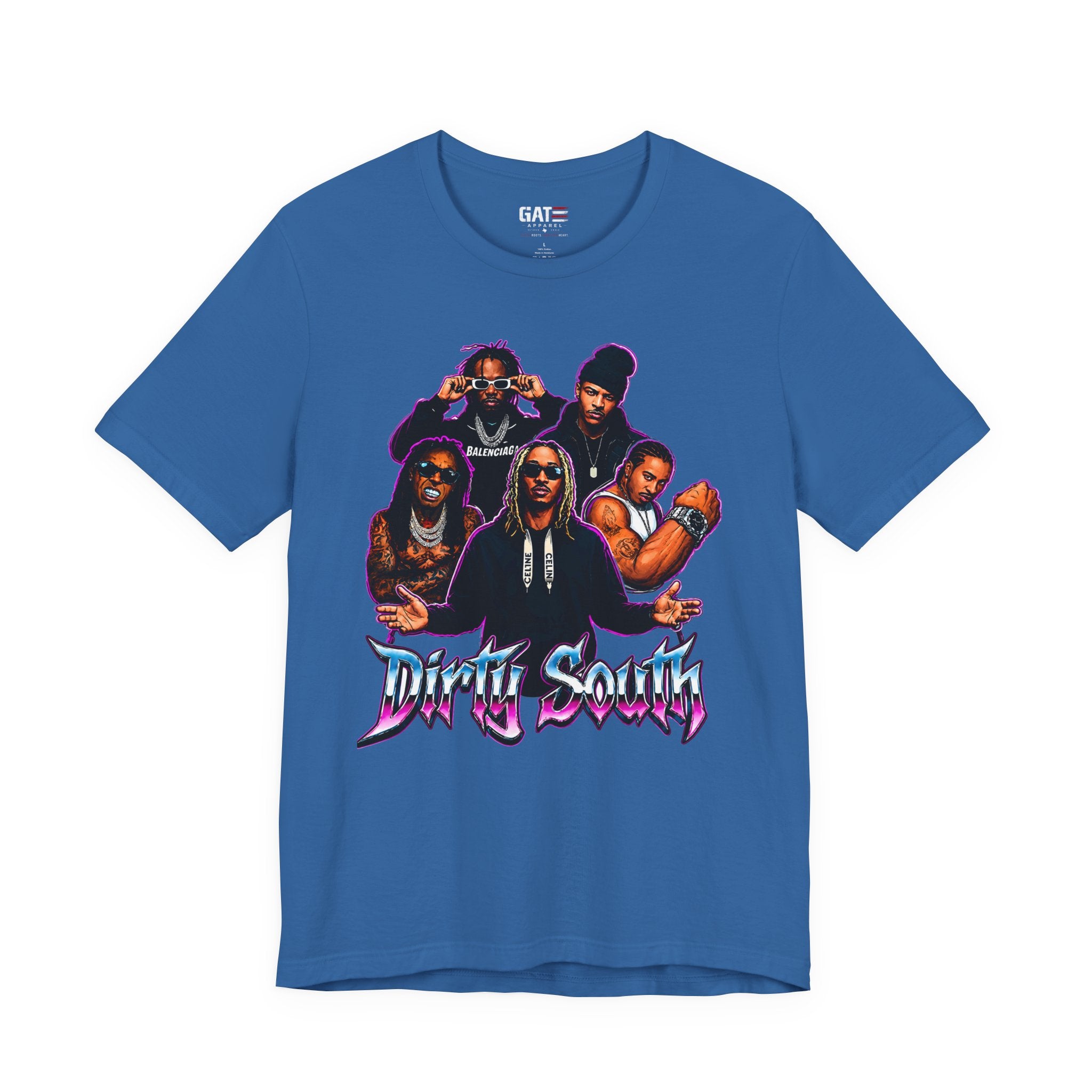 T-Shirt — 'Dripin South' Retro Hip-Hop Crew Graphic Tee