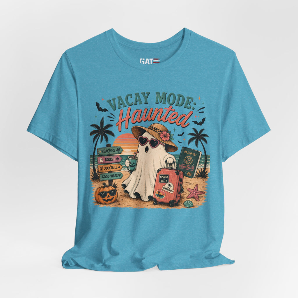 Summerween Shirt, Spooky Beach Shirt, Ghost Beach Tee, Halloween Beach Shirt, Coastal Halloween Tee, Tropical Ghost Shirt