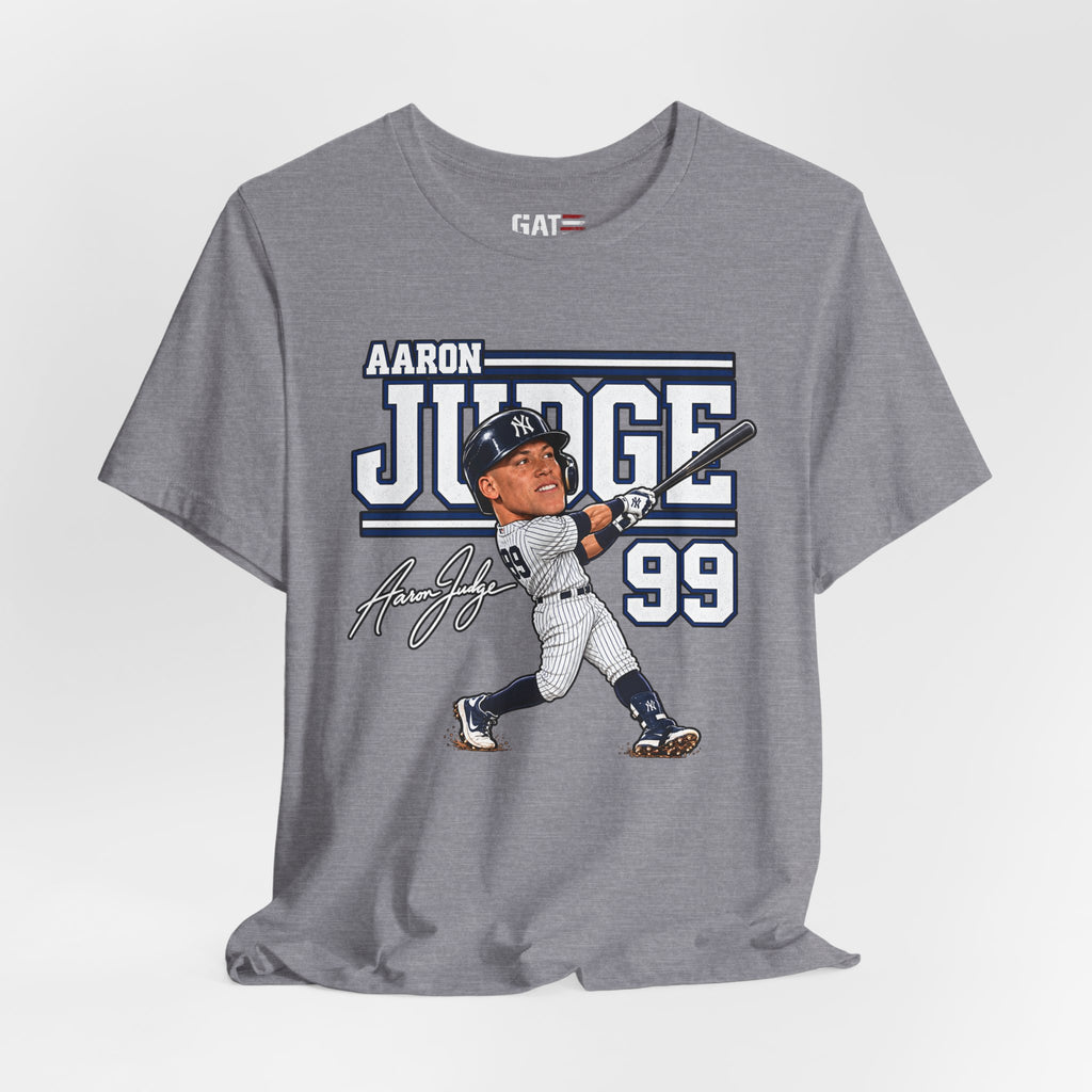 Aaron Judge Big Head Baseball Graphic Shirt – New York #99 Fan Tee