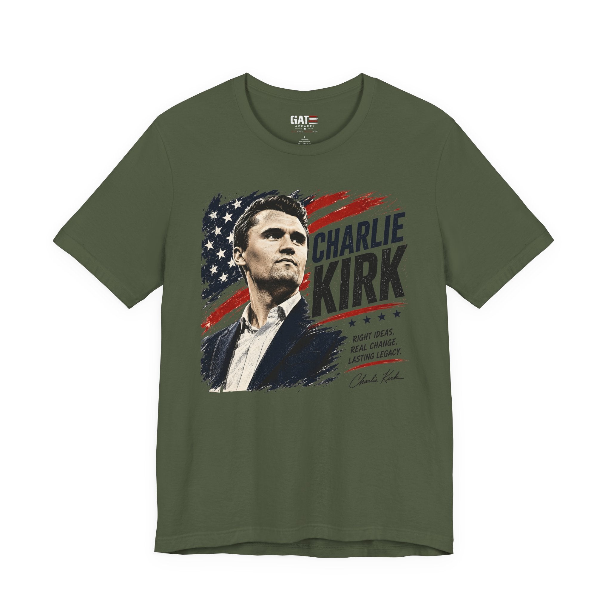 Charlie Kirk Shirt Conservative Patriotic T Shirt Republican American Flag Tee USA Freedom Gift Political Apparel