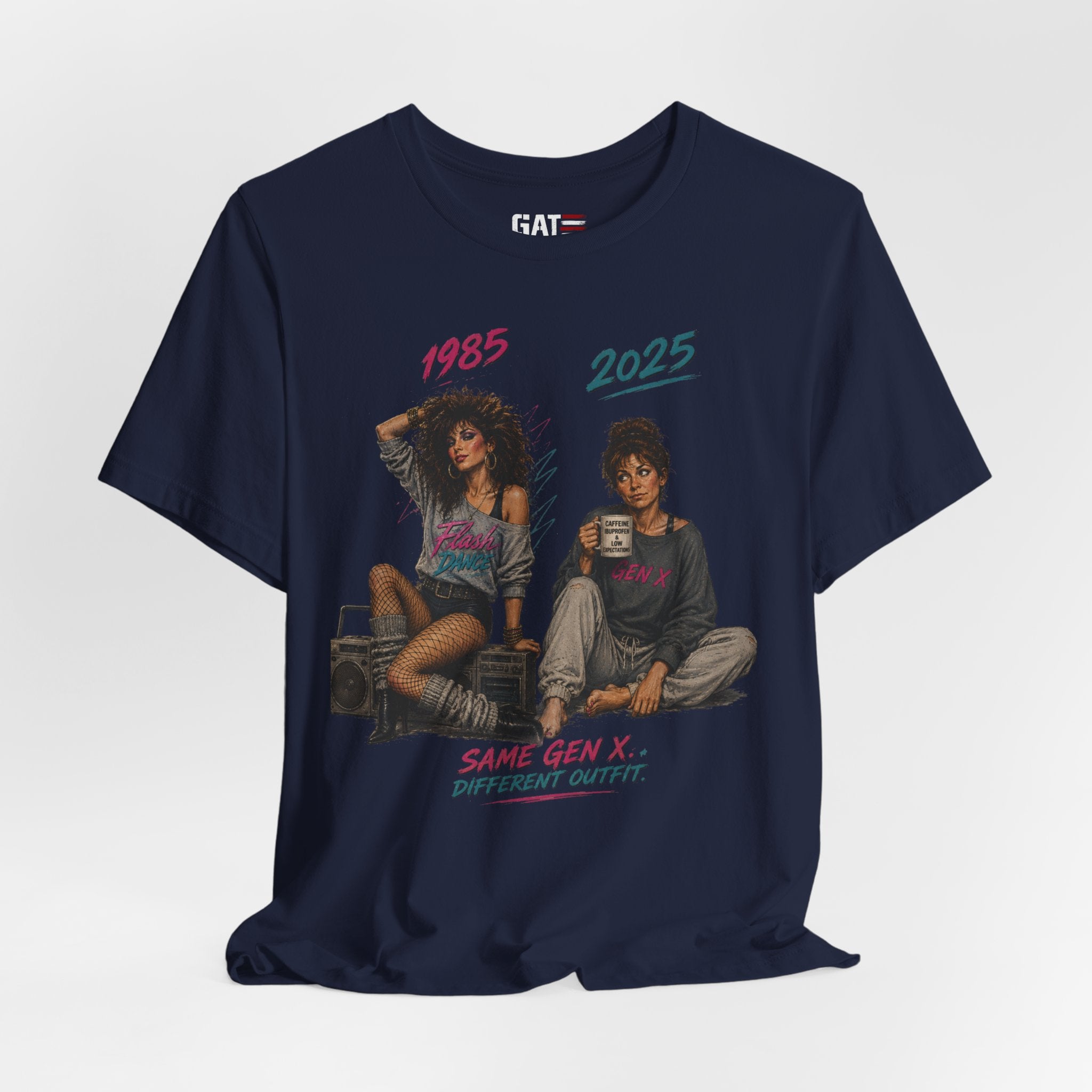 Retro 80s Vibes Tee — "1985 2023 Same Deal?" Graphic T-Shirt