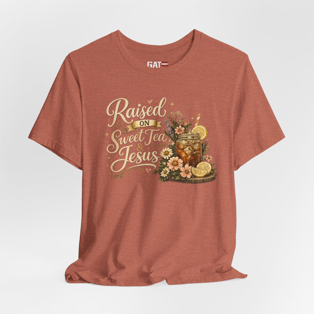 Southern Faith Shirt for Women, Christian Country Graphic Tee, Floral Mason Jar Design, Religious Gift, Southern Girl Apparel