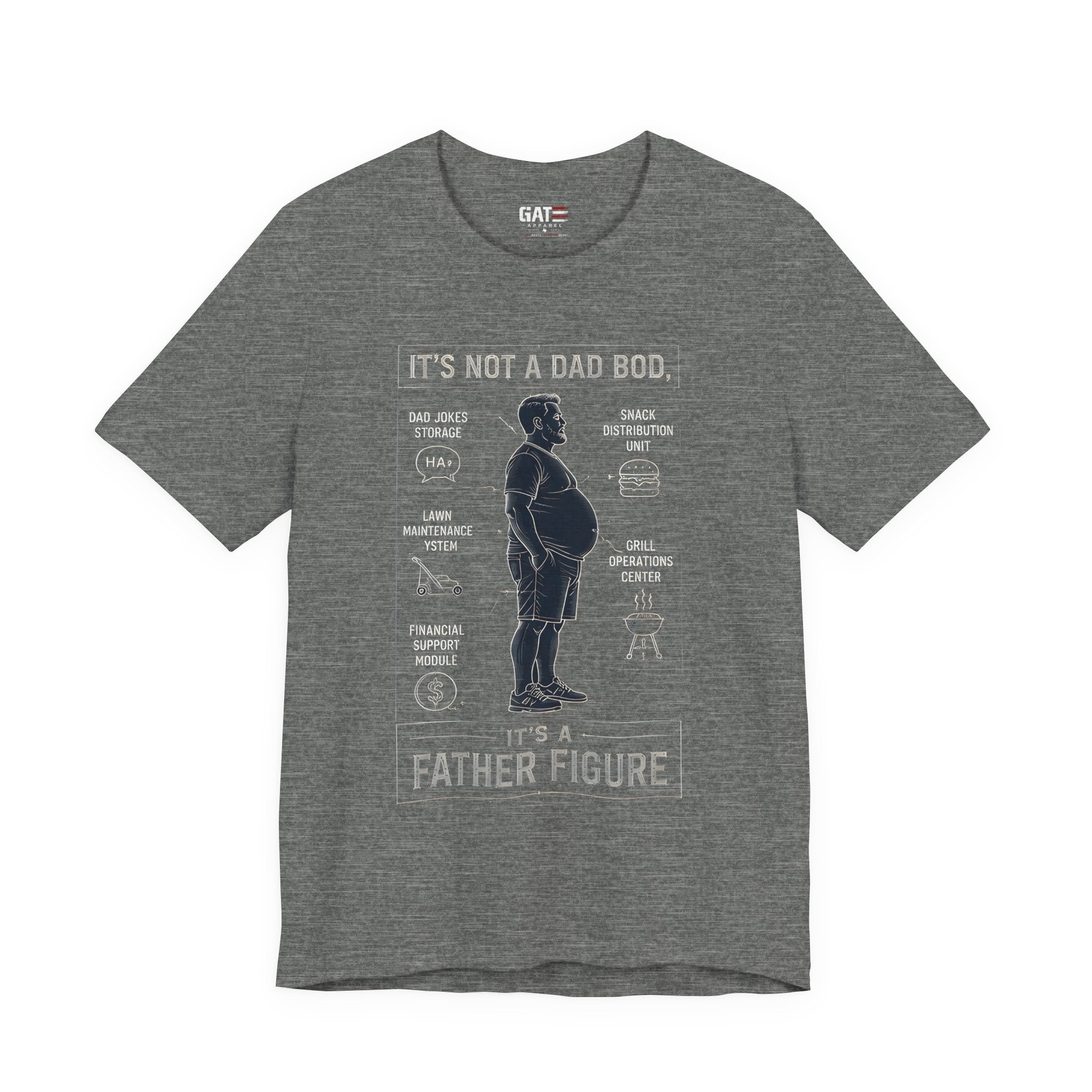 It's Not a Dad Bod It's a Father Figure Shirt | Funny Dad Shirt | Blueprint Dad Bod Tee | Father's Day Gift for Dad | Grill Master Dad Tee