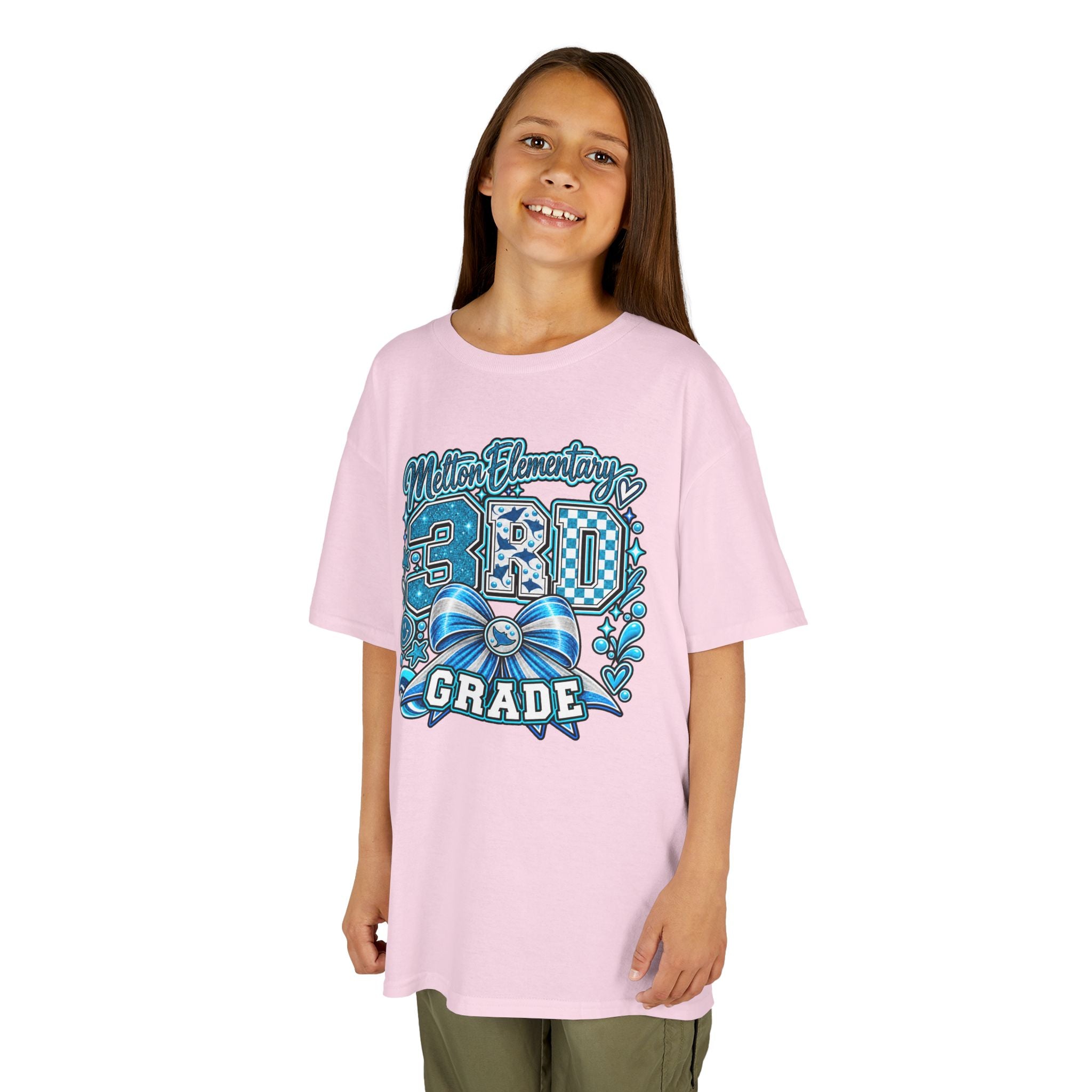 Melton 3rd Grade Kids T‑Shirt — Ribbon Design