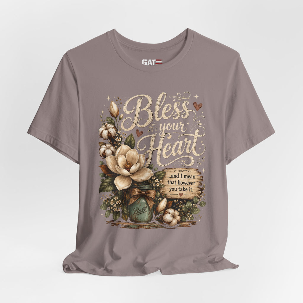 Funny Southern Shirt, Bless Your Heart Tee, Southern Humor Graphic Tee, Magnolia Floral Shirt, Country Girl Gift, Farmhouse Style Tee