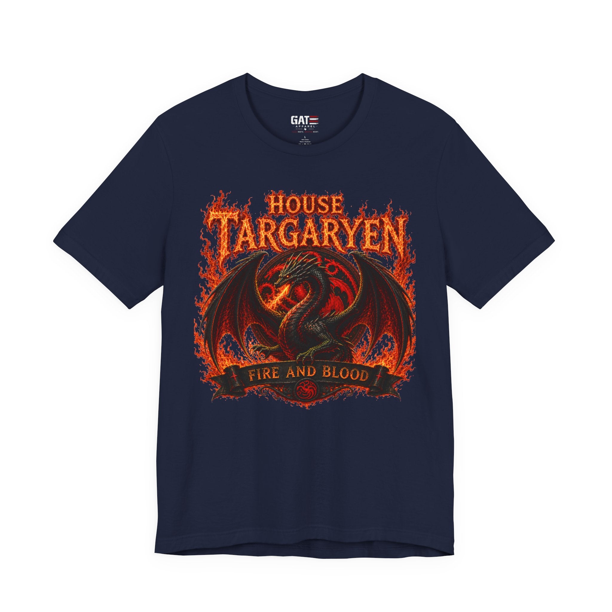 Targaryen Dragon Tee — "House Targaryen: Fire and Blood" Graphic T-Shirt