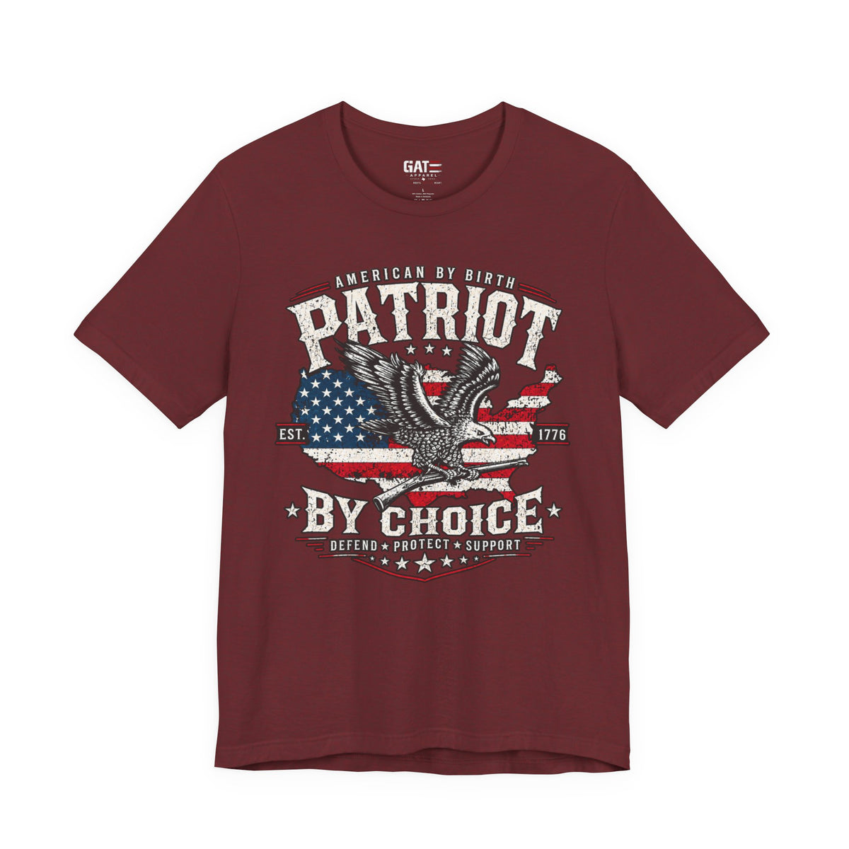 Patriot by Choice Shirt | American Flag Eagle Tee