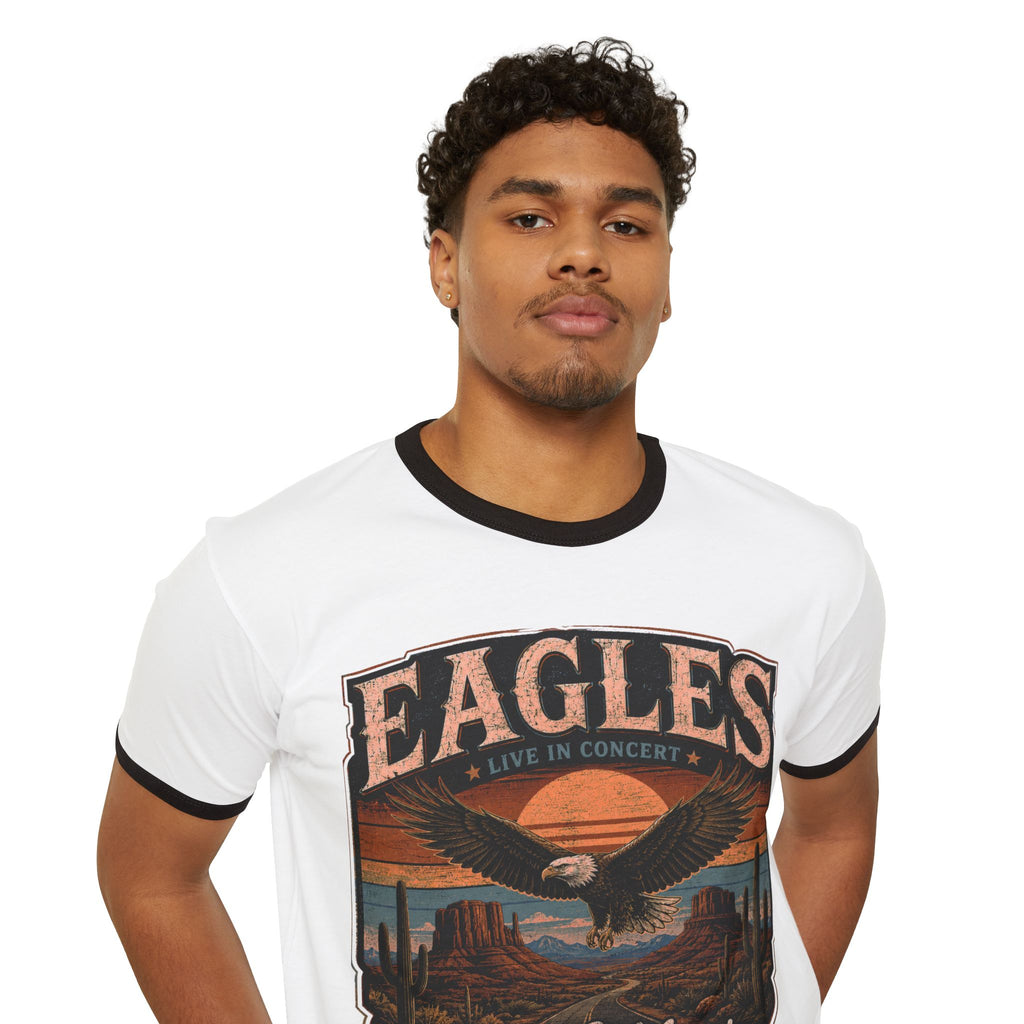 Eagles 'Hotel California' Vintage Tour Ringer Tee