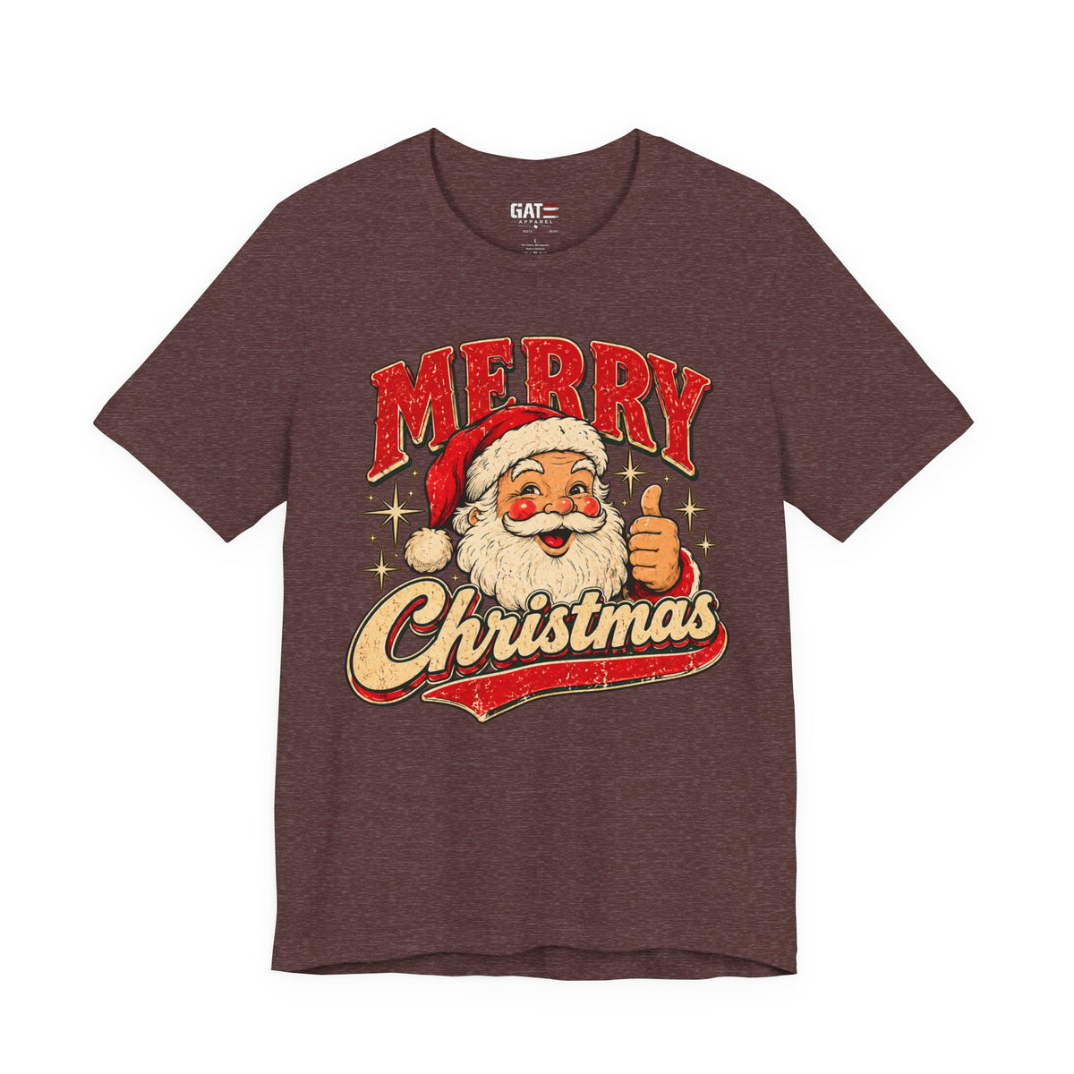 Santa holiday T-shirt alternate mockup