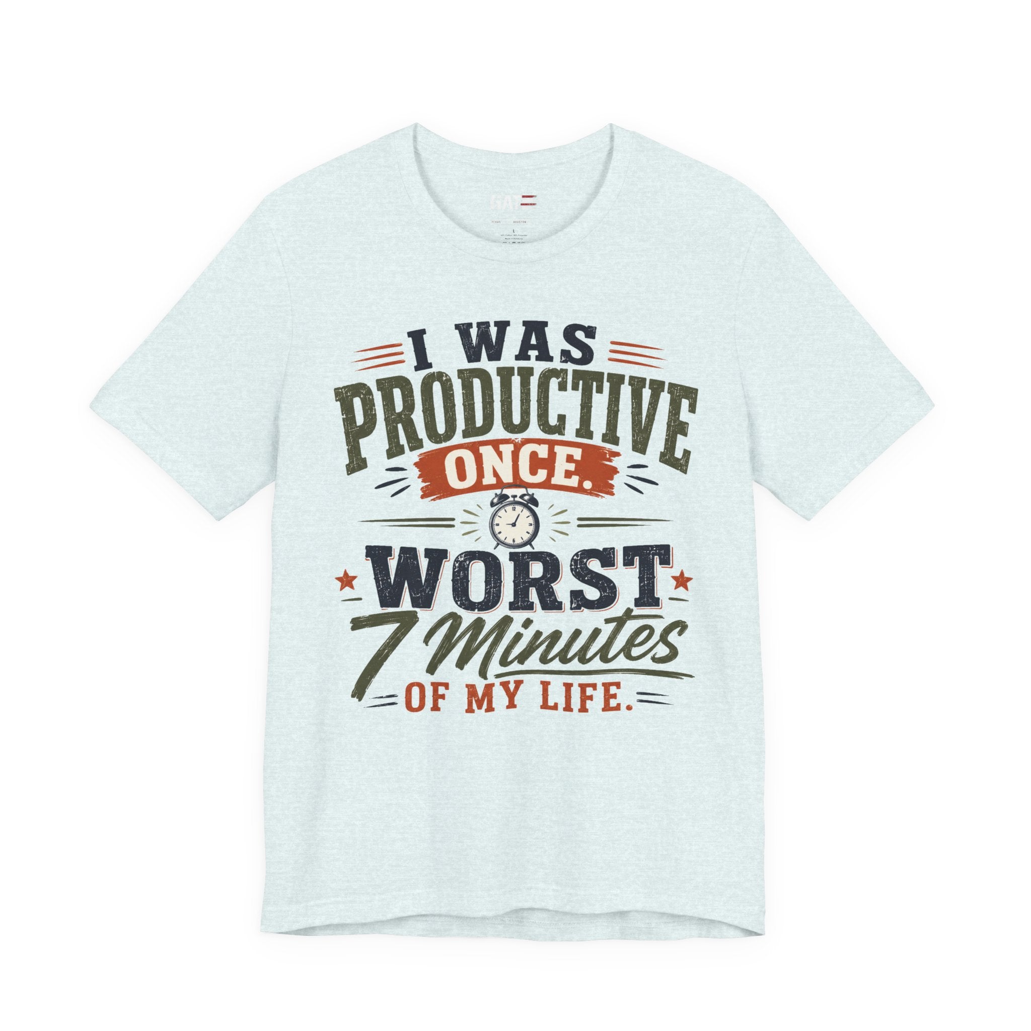 I Was Productive Once Tee — Funny Graphic Short Sleeve T-Shirt