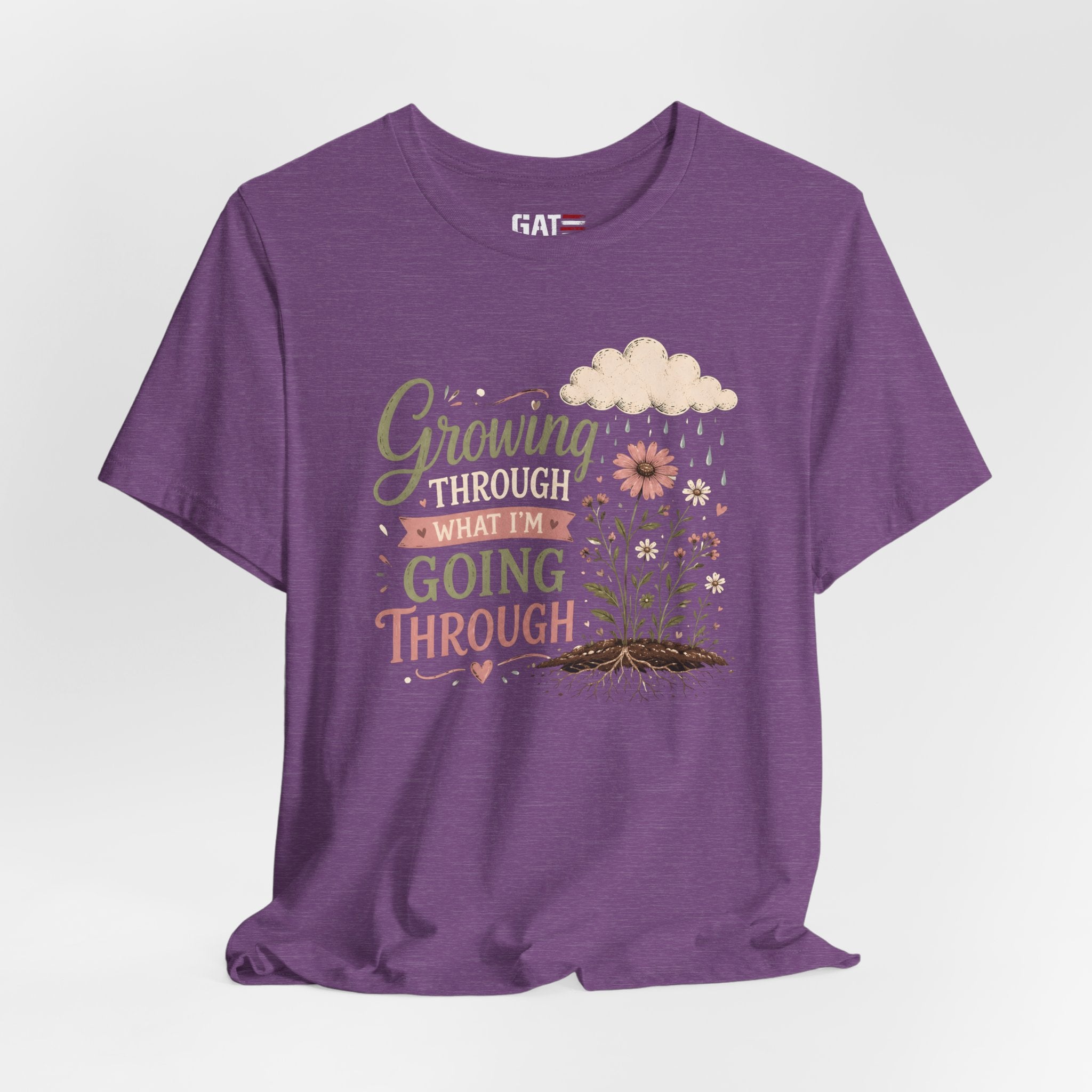Motivational Christian Shirt for Women, Inspirational Growth Graphic Tee, Faith Encouragement Shirt, Floral Positive Mindset Gift
