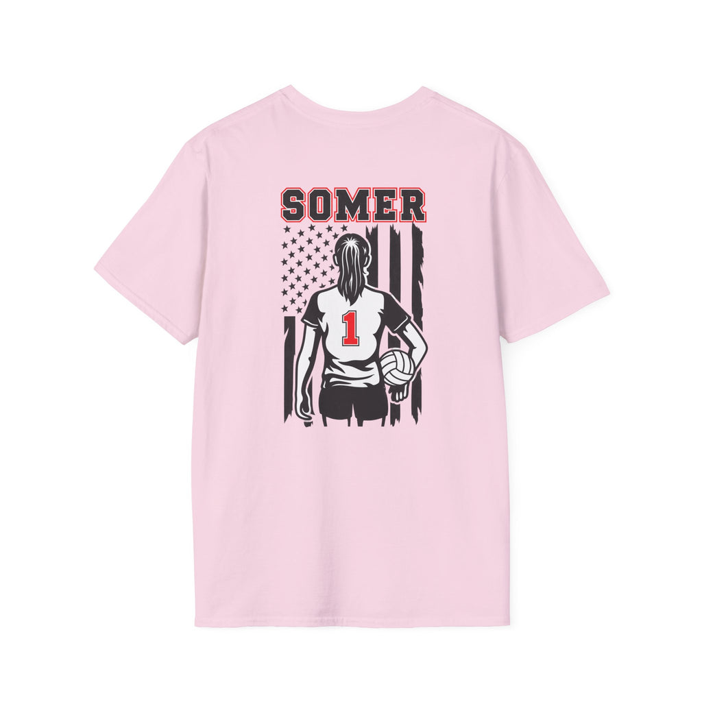 Volleyball Mom T‑Shirt – Custom Name