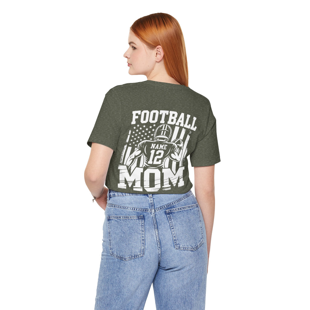Football Mom Personalized Shirt Custom Player Name Number Game Day Tee