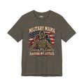 Military Mama T-Shirt – "Serving My Country, Raising My Littles" Patriotic Mom Tee
