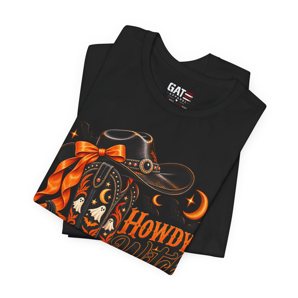 Howdy Witch Halloween Shirt | Western Cowboy Pumpkin Tee