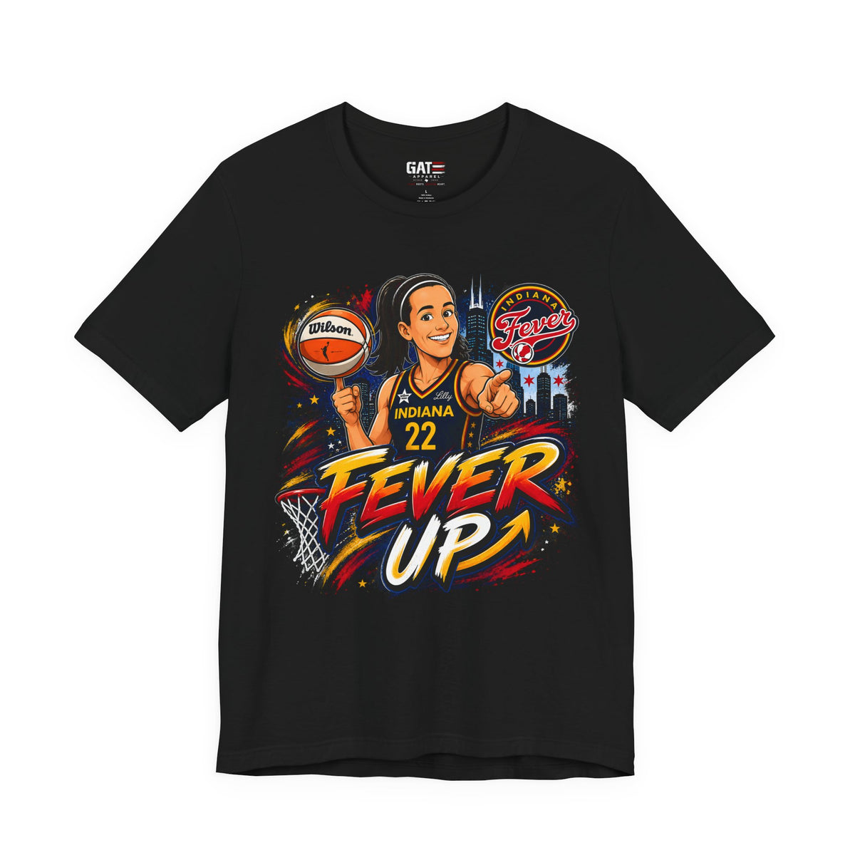 Caitlin Clark #22 Fever Up Shirt | WNBA Tee Style 2