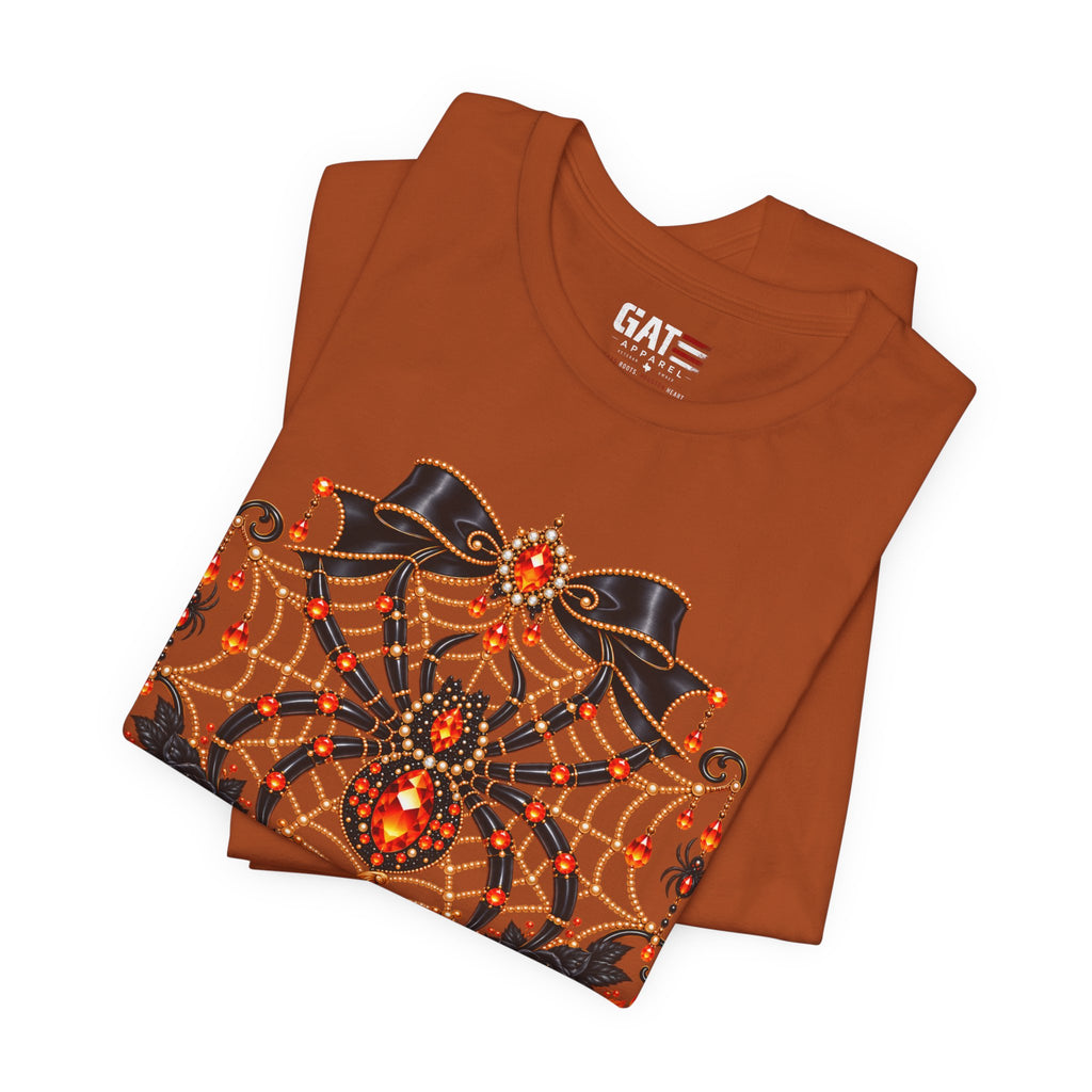Halloween Spider & Pumpkins T‑Shirt