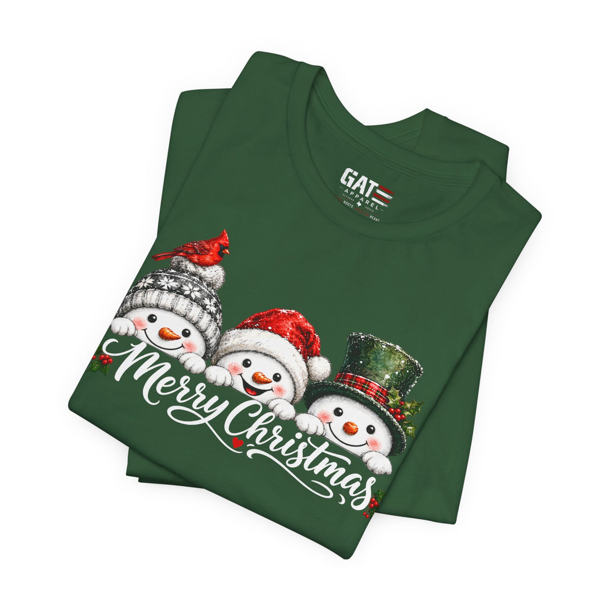 Merry Christmas Snowman Shirt - product mockup view 30
