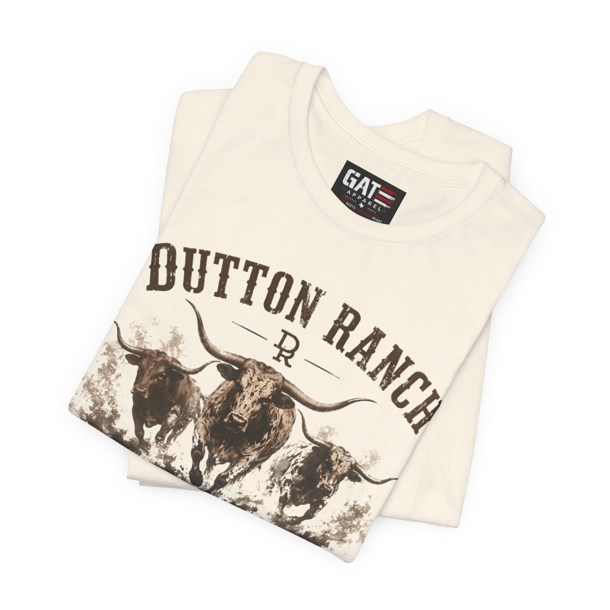 Dutton Ranch Longhorn Shirt, Yellowstone Inspired Western Tee, Cowboy Ranch Graphic T-Shirt, Texas Country Shirt, Rustic Cowgirl Gift