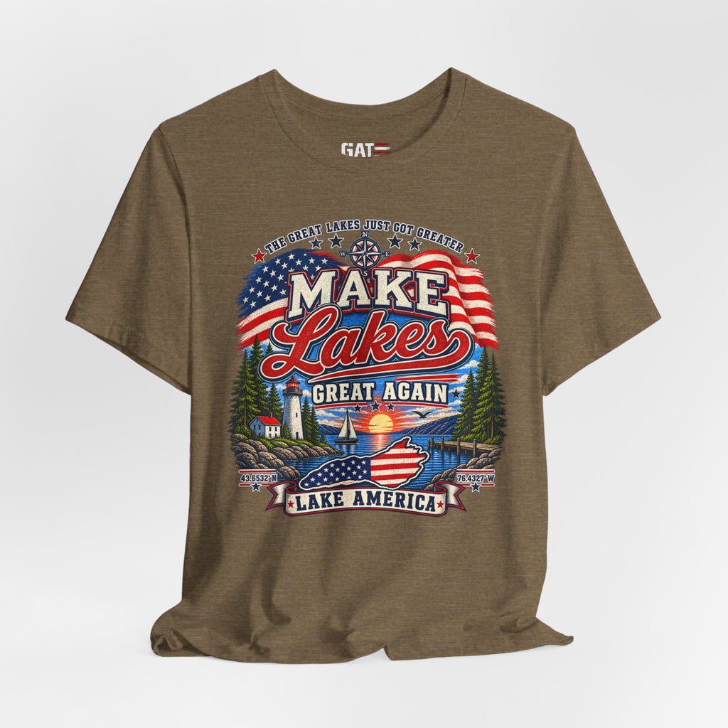 Make Lakes Great Again Shirt | Lake America Patriotic Tee
