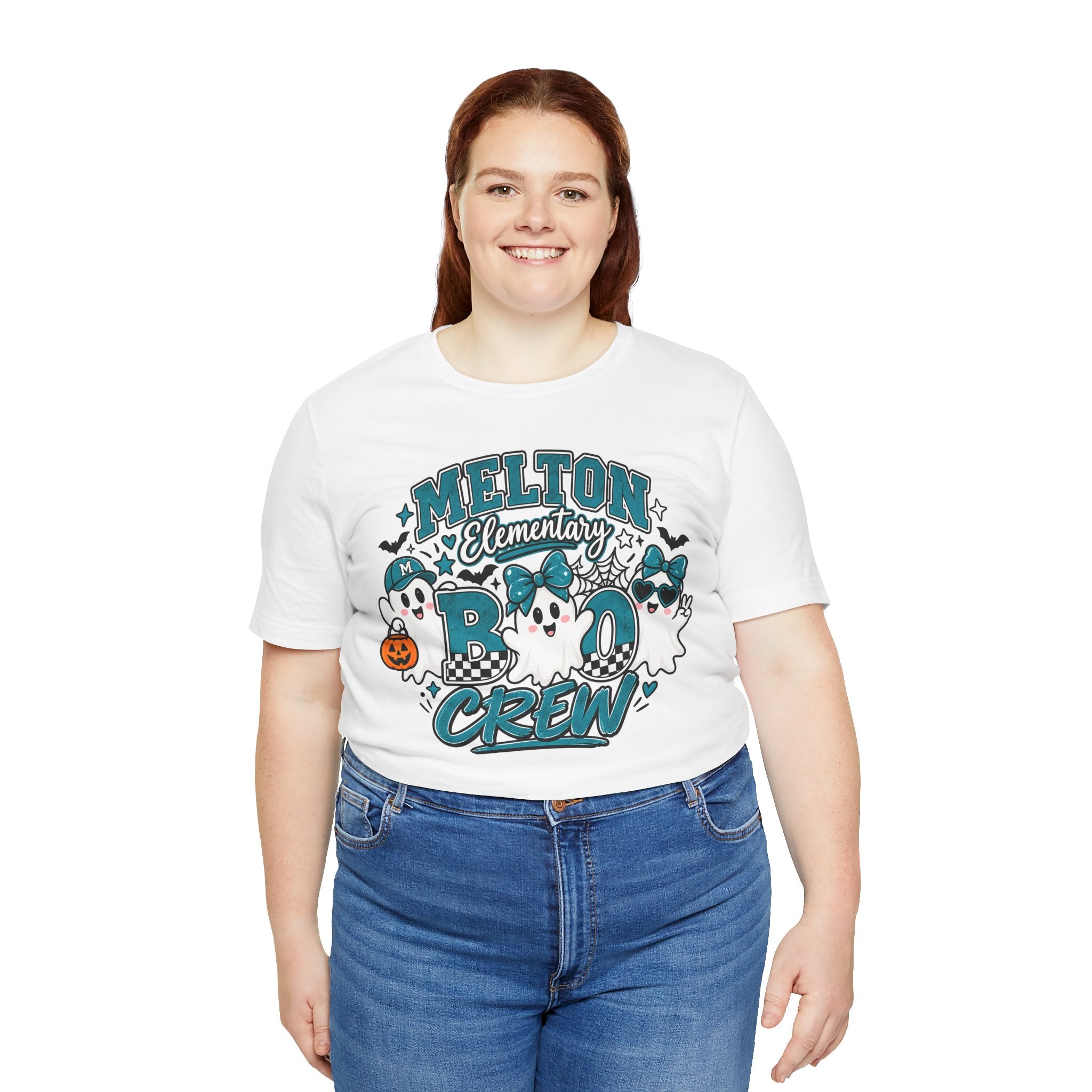 Melton Elementary Boo Crew T-Shirt — Cute Halloween Ghost School Tee