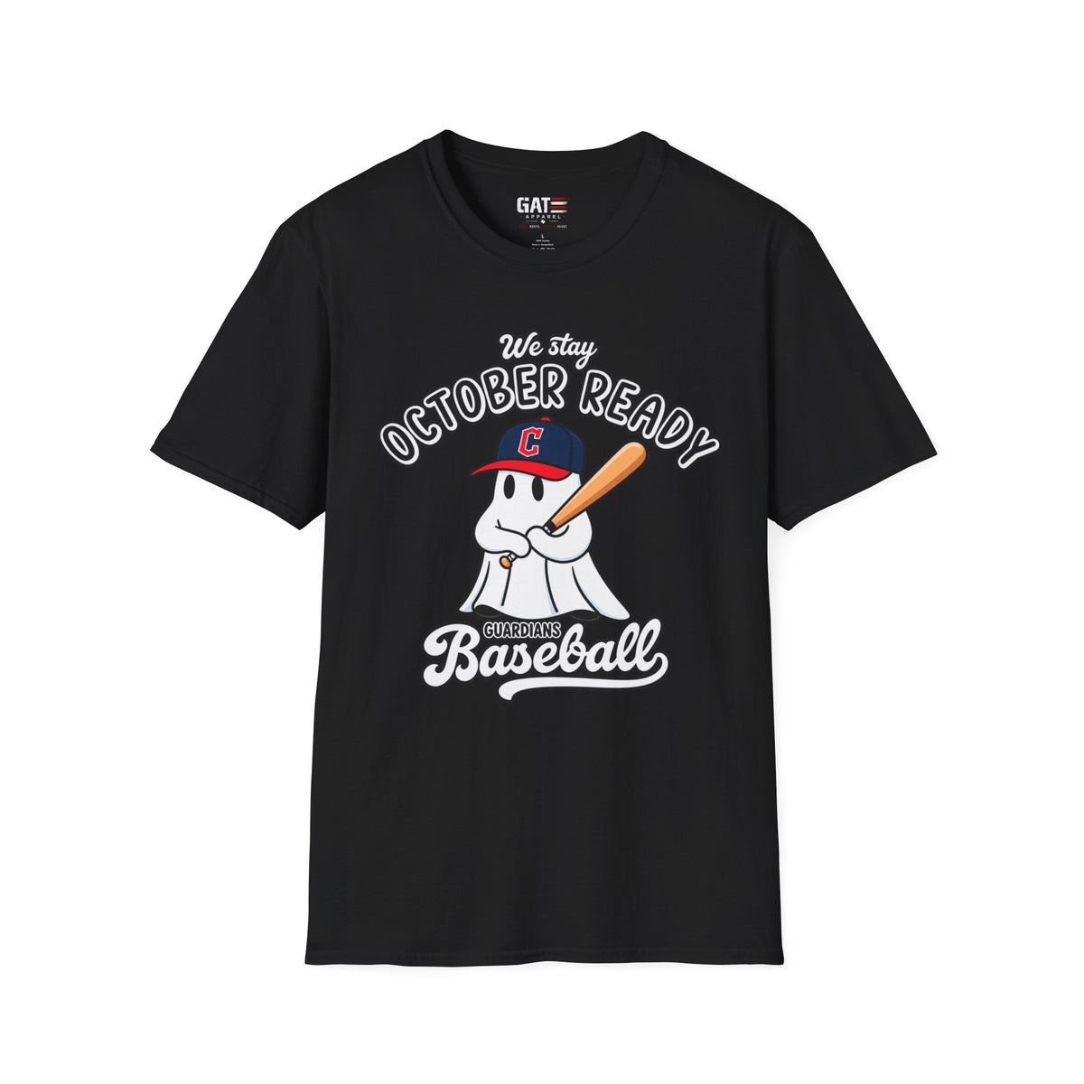 Cleveland Guardians October Ready Halloween baseball T-shirt mockup