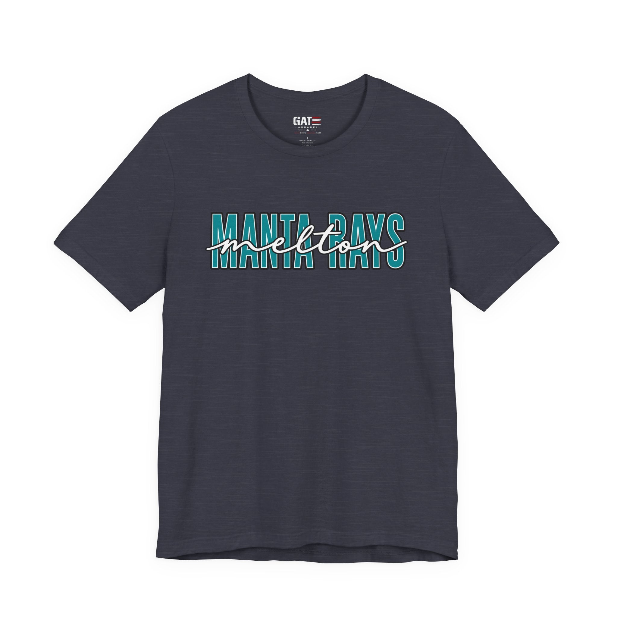 Melton Elementary Script Tee Teal